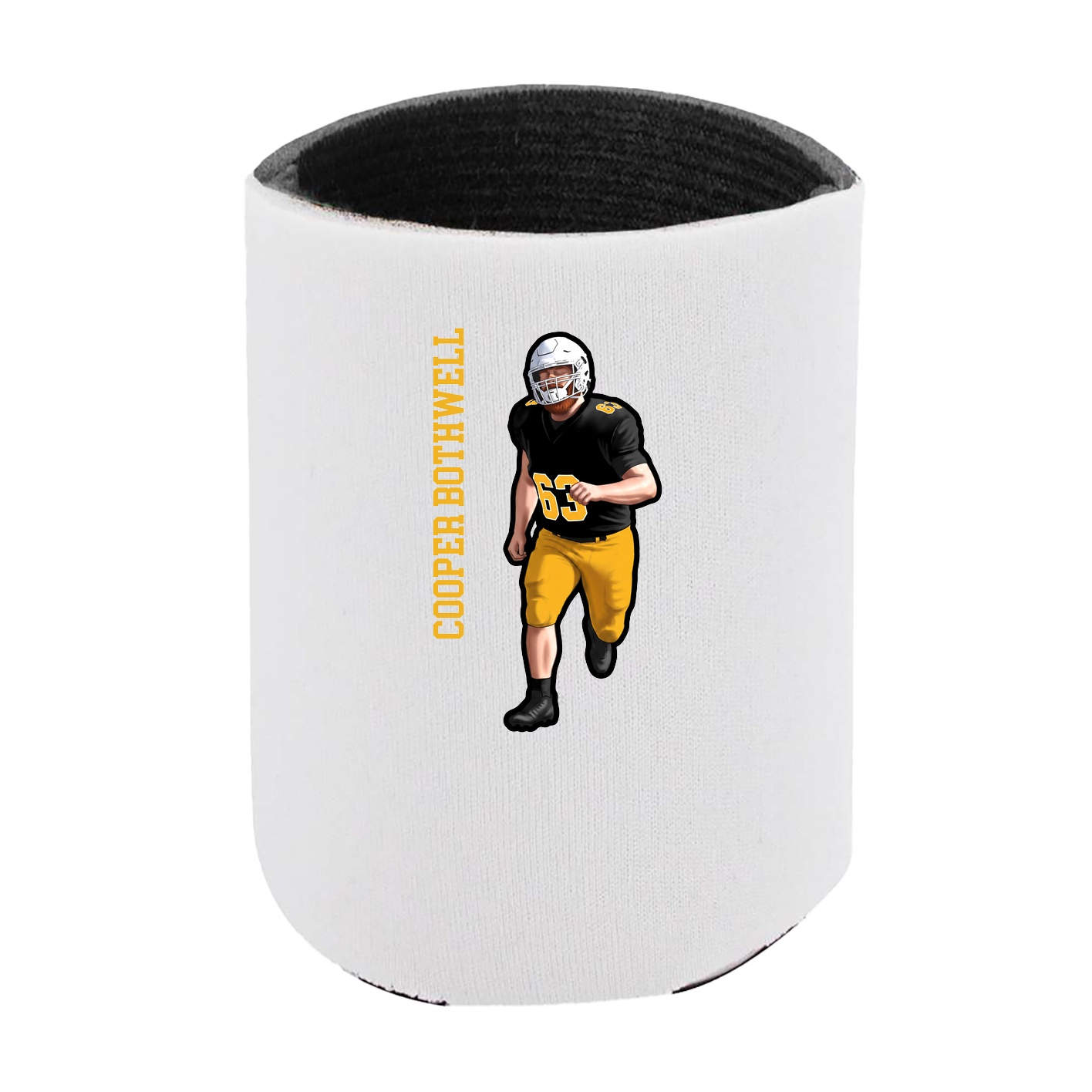 Can Holder — Name Vertical in White