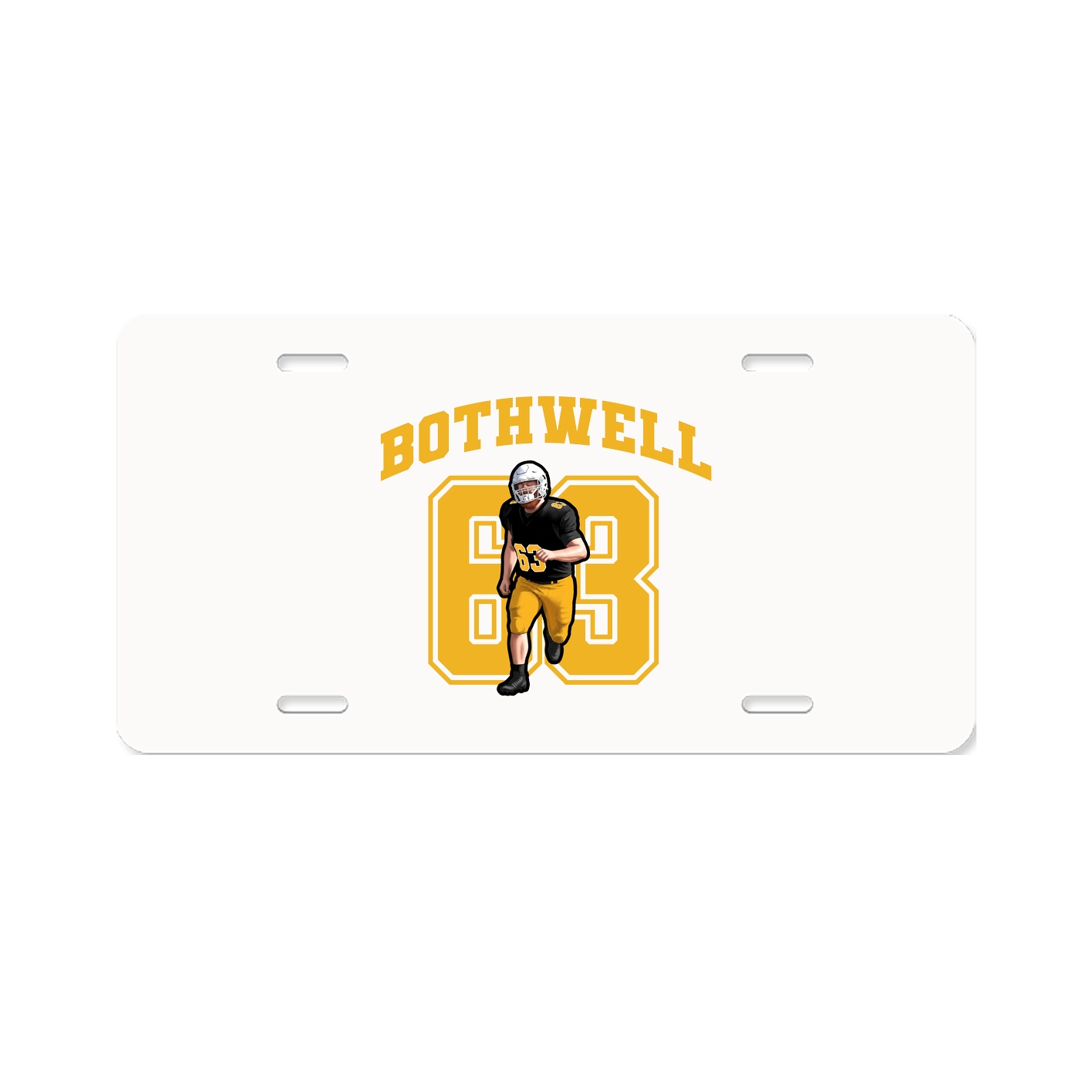 License Plate — Number in Classic