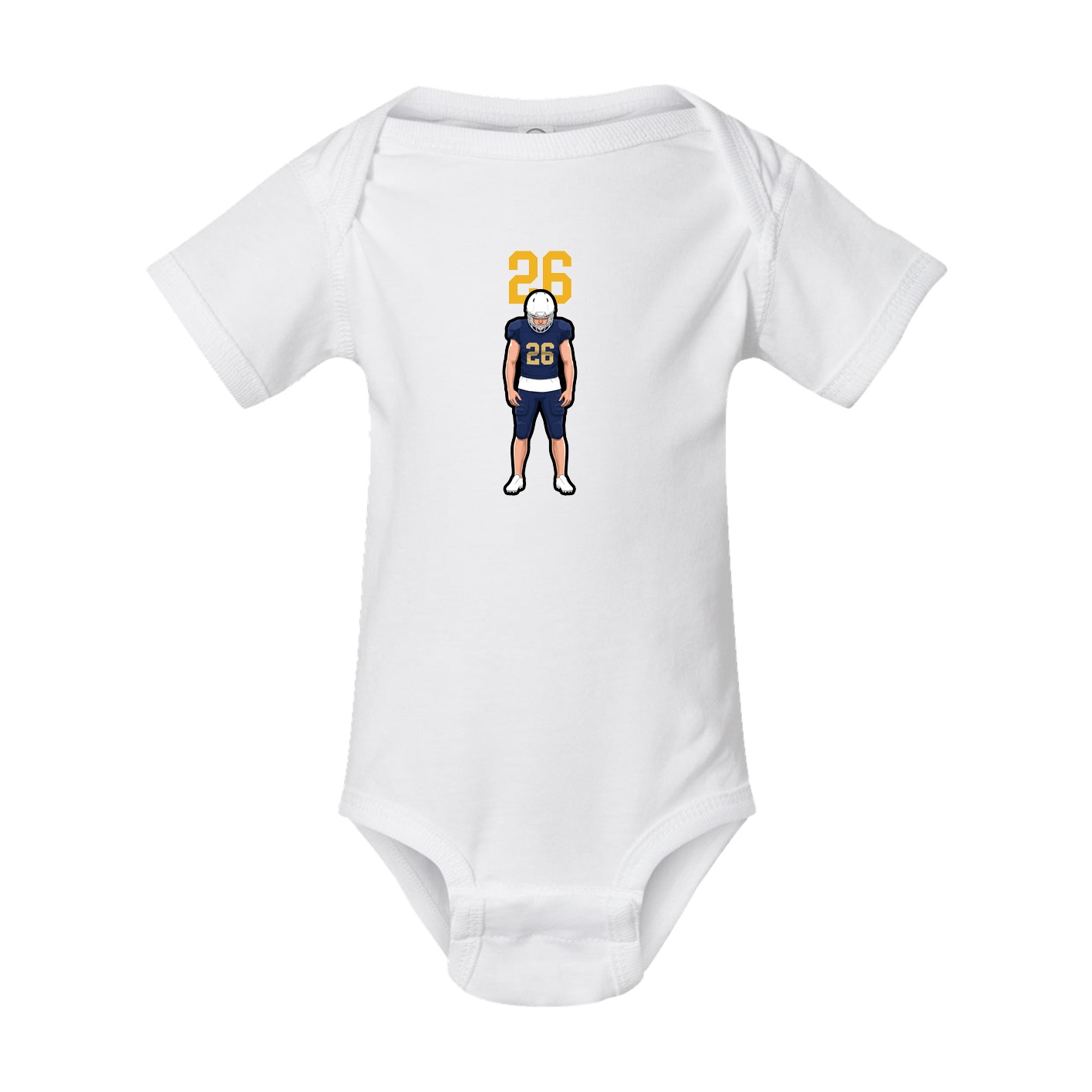 Baby Onesie — Number Top in White