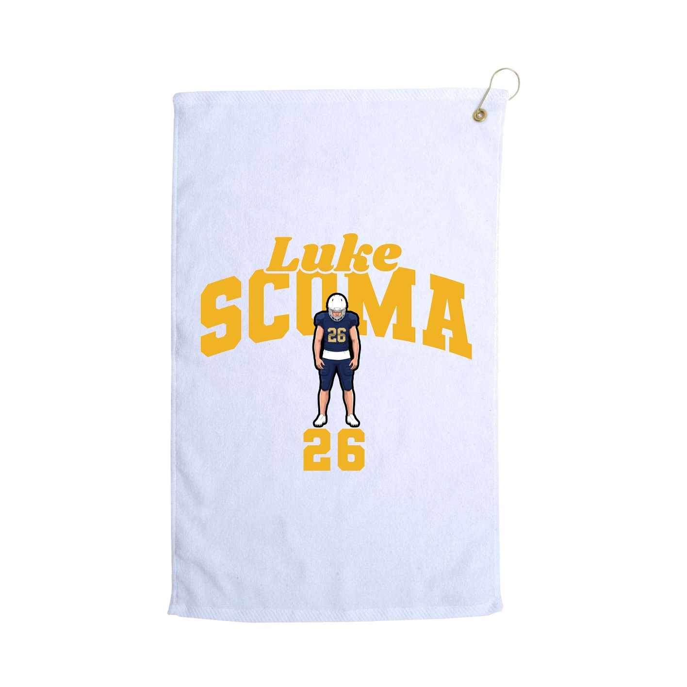 Golf Towel — Signature Arch in White