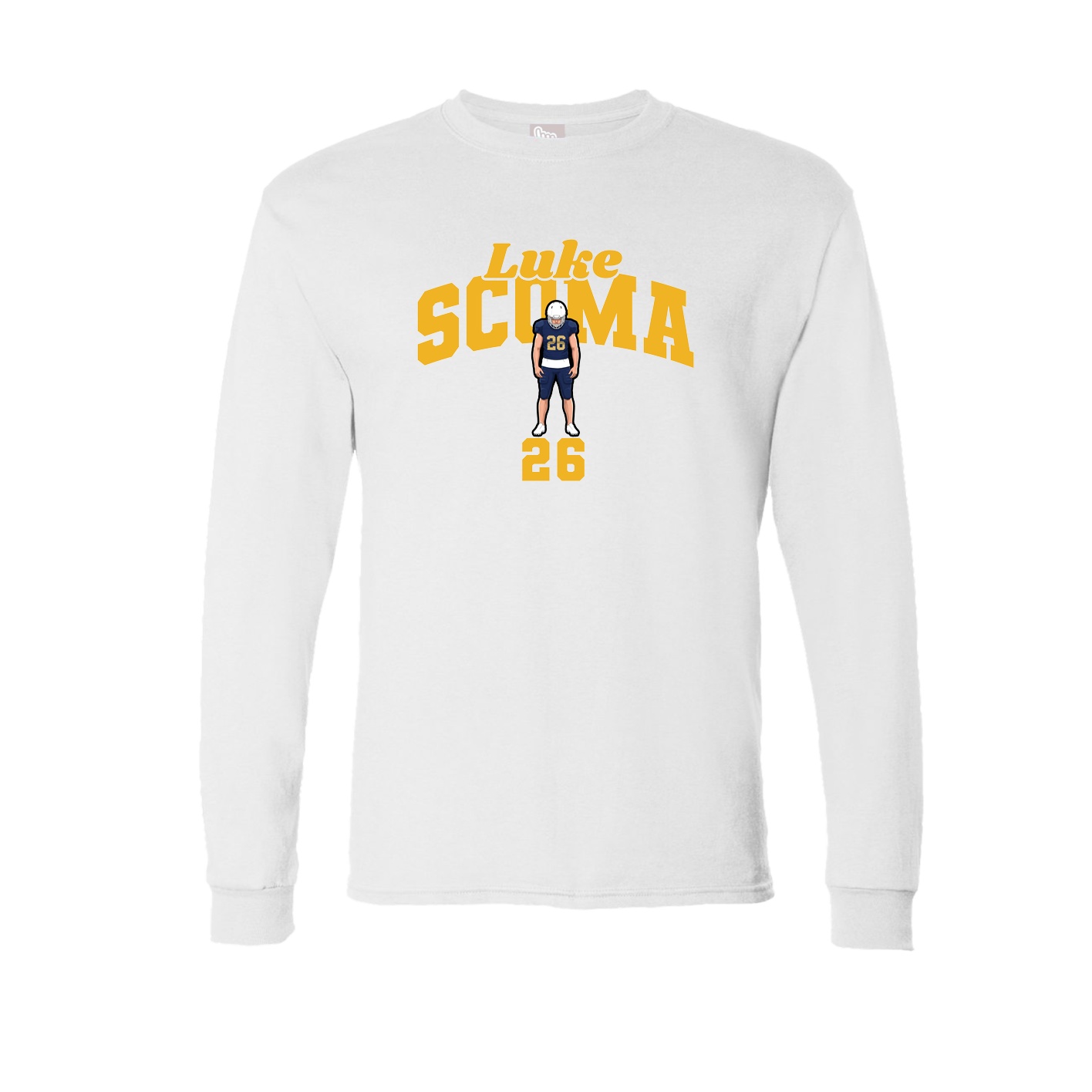 Long Sleeve Tee — Signature Arch in White