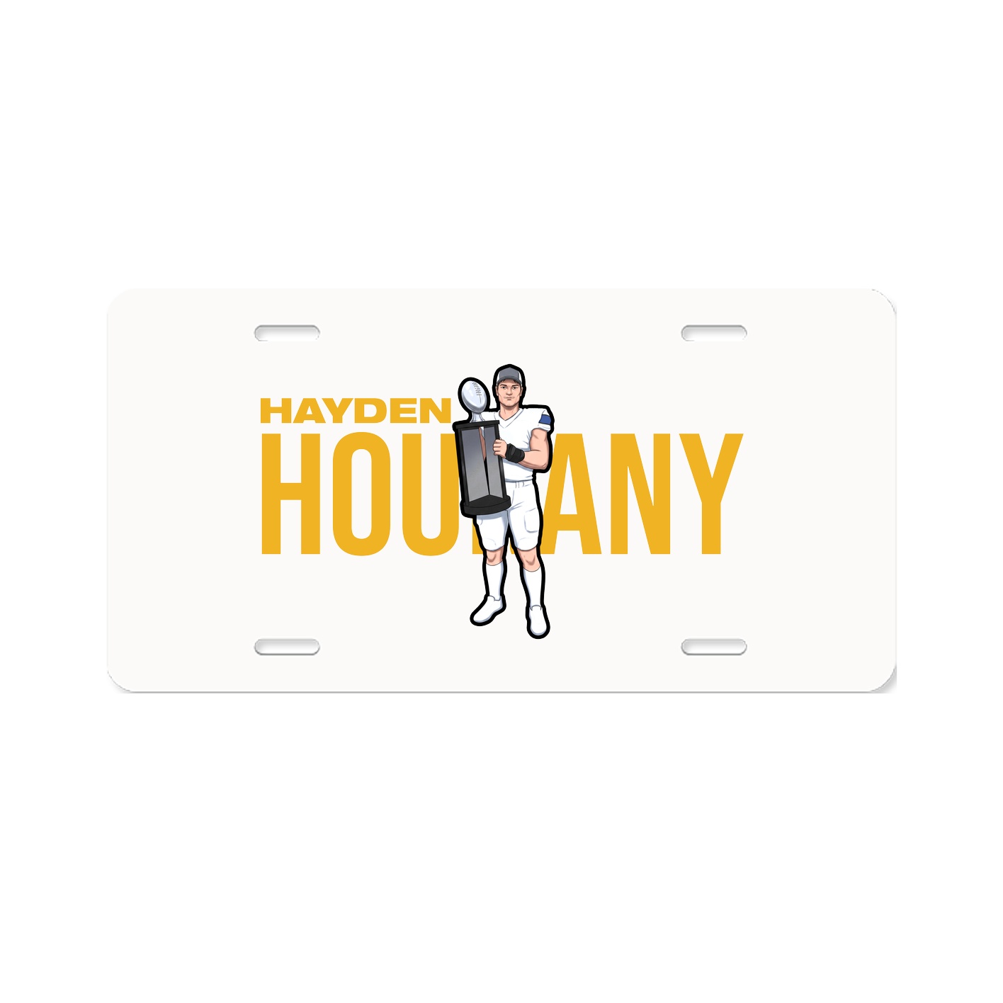 License Plate — Player Name in Classic