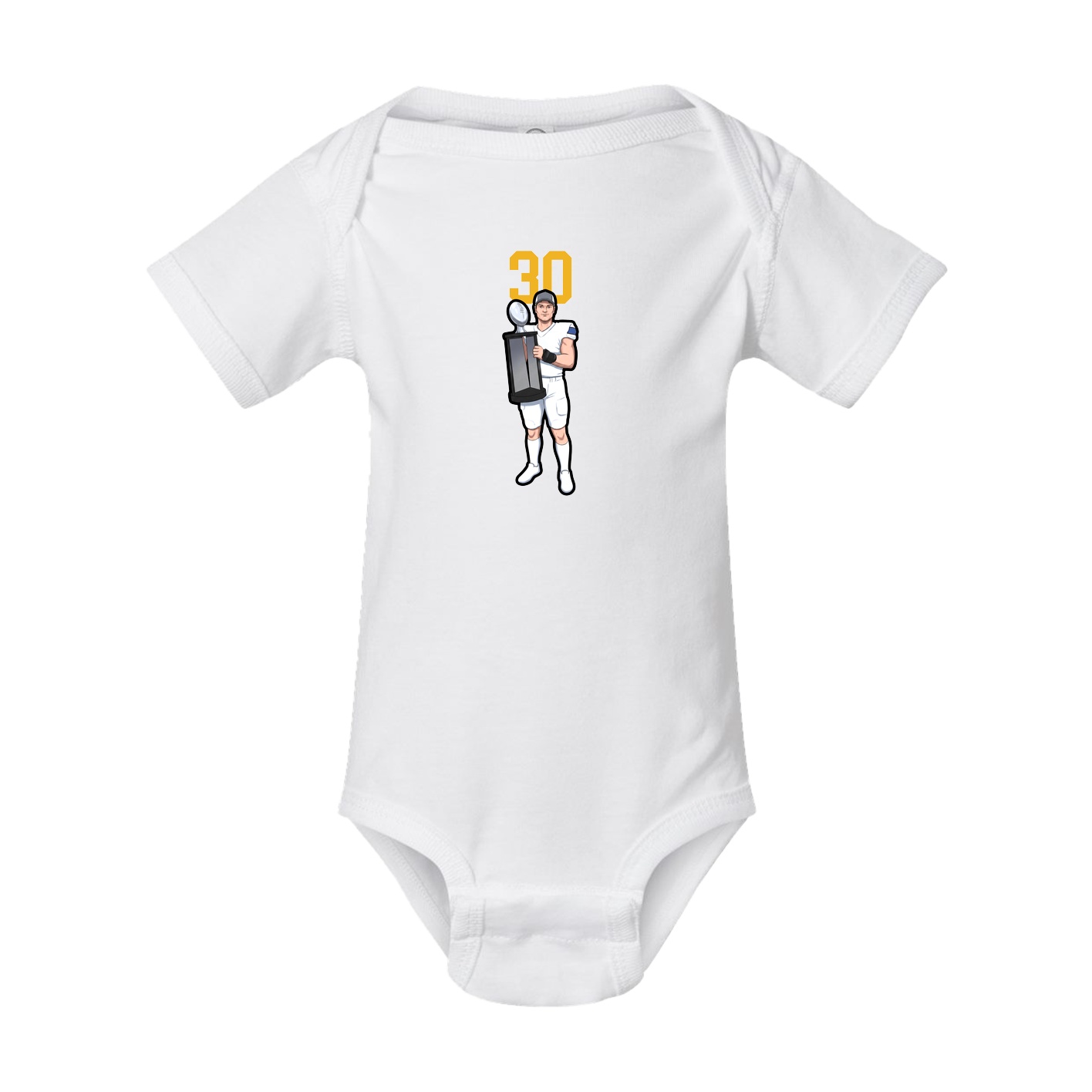 Baby Onesie — Number Top in White