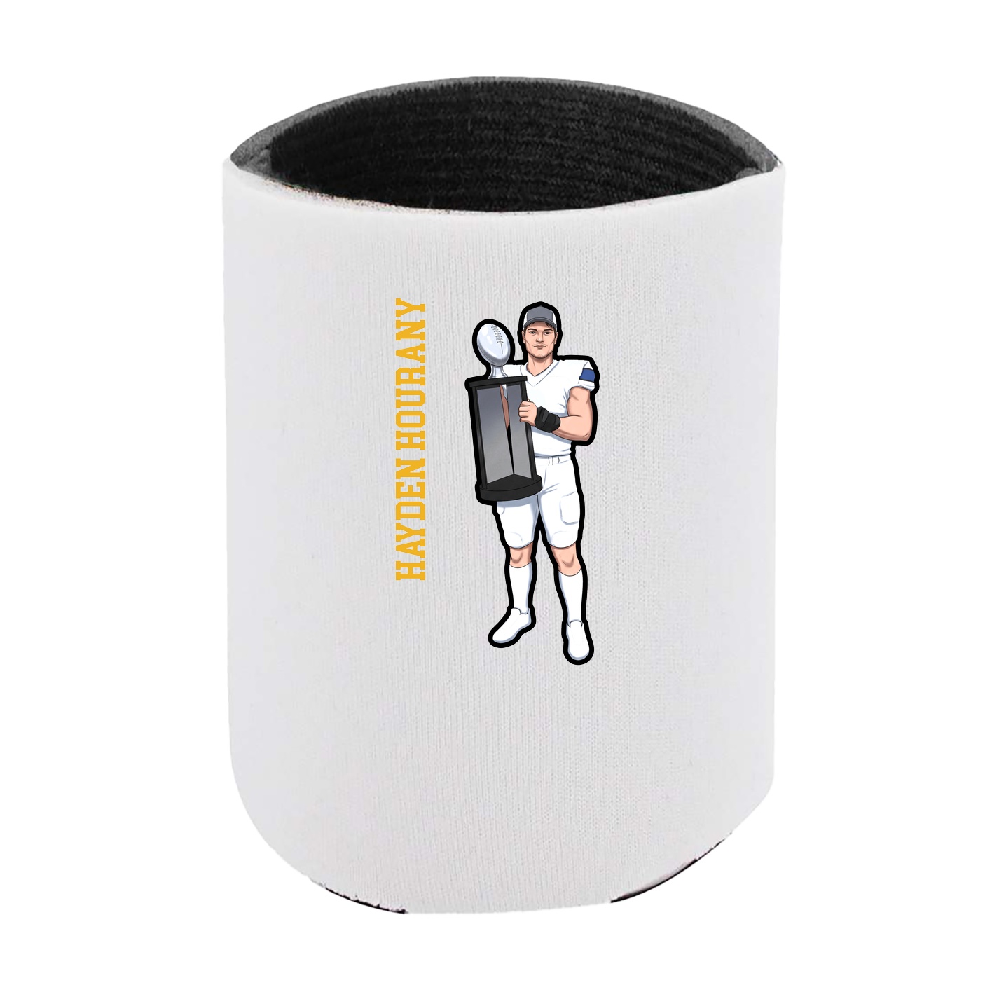 Can Holder — Name Vertical in White