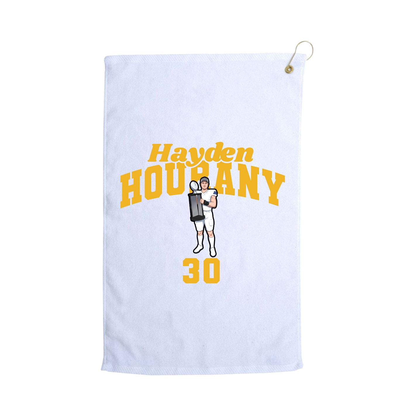 Golf Towel — Signature Arch in White