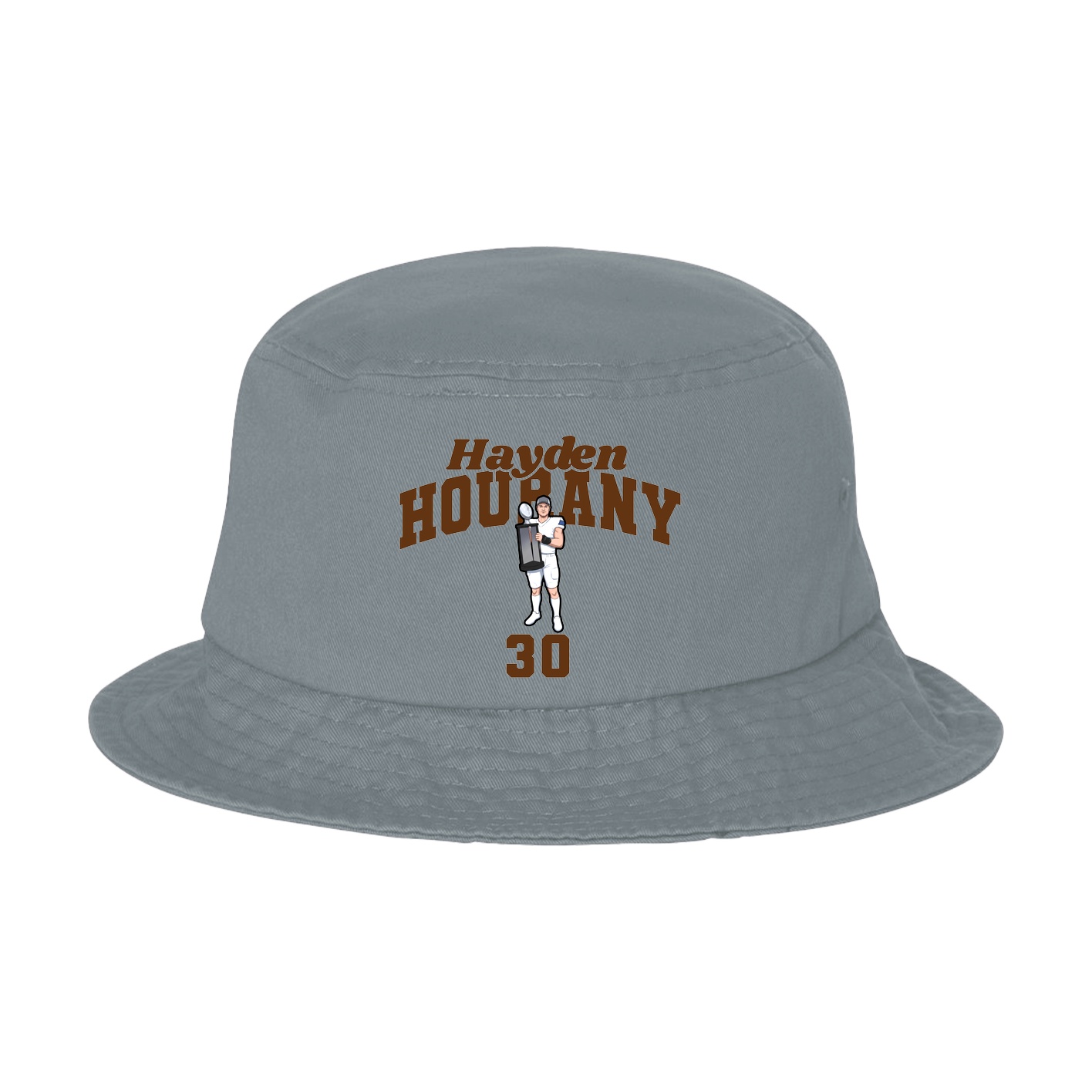 Bucket Cap — Signature Arch in Grey