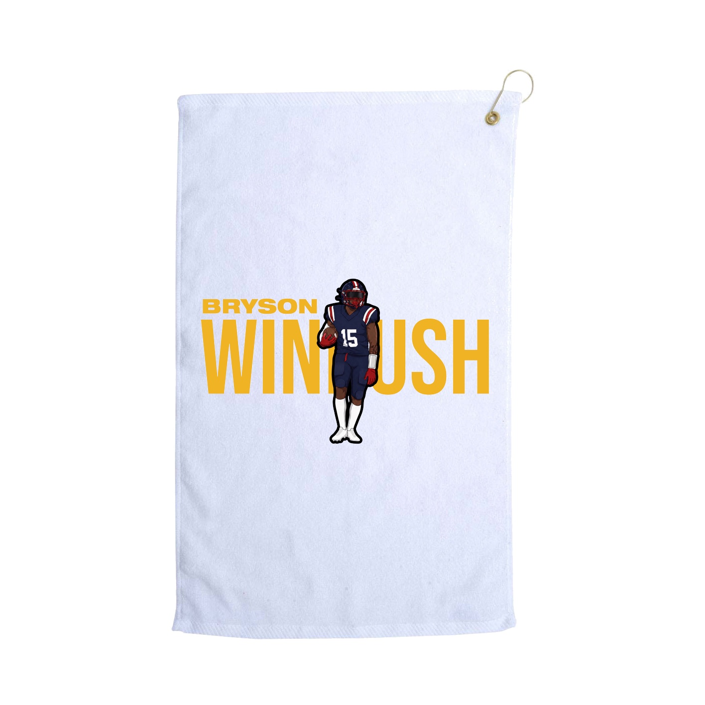 Golf Towel — Player Name in White