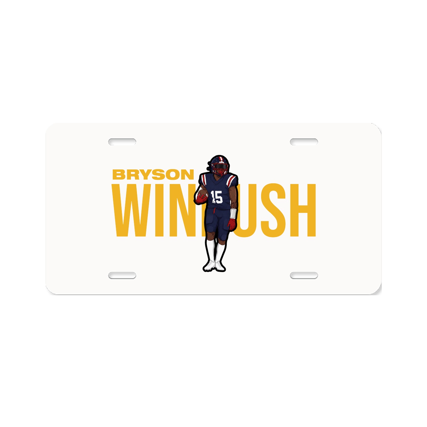 License Plate — Player Name in Classic