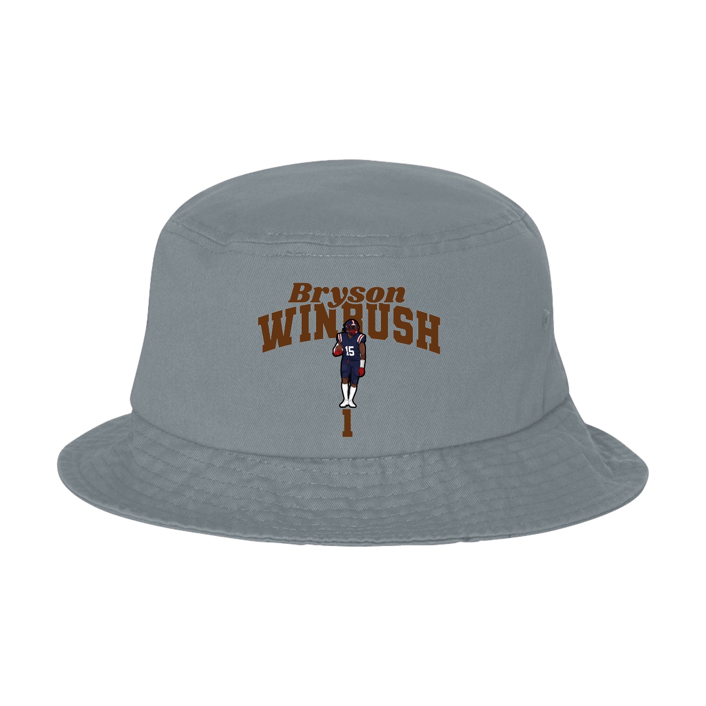 Bucket Cap — Signature Arch in Grey