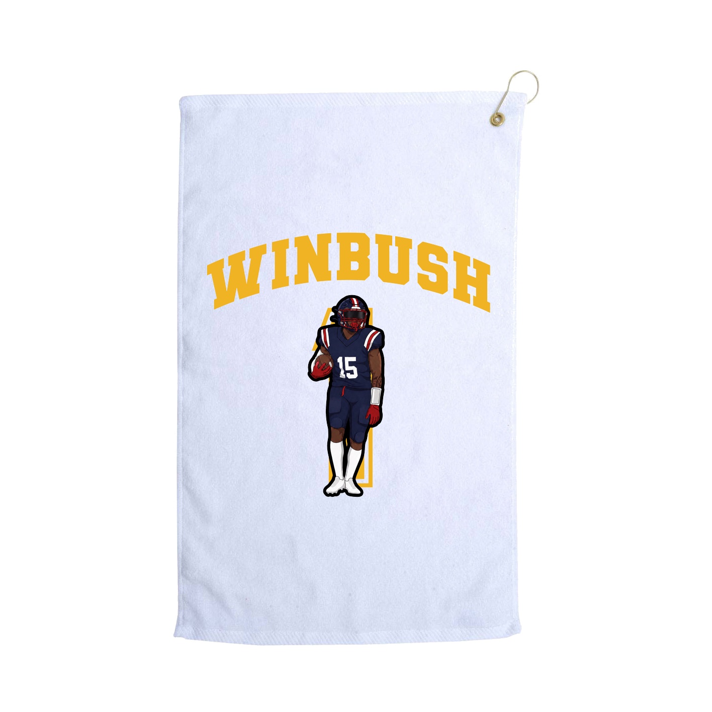 Golf Towel — Number in White