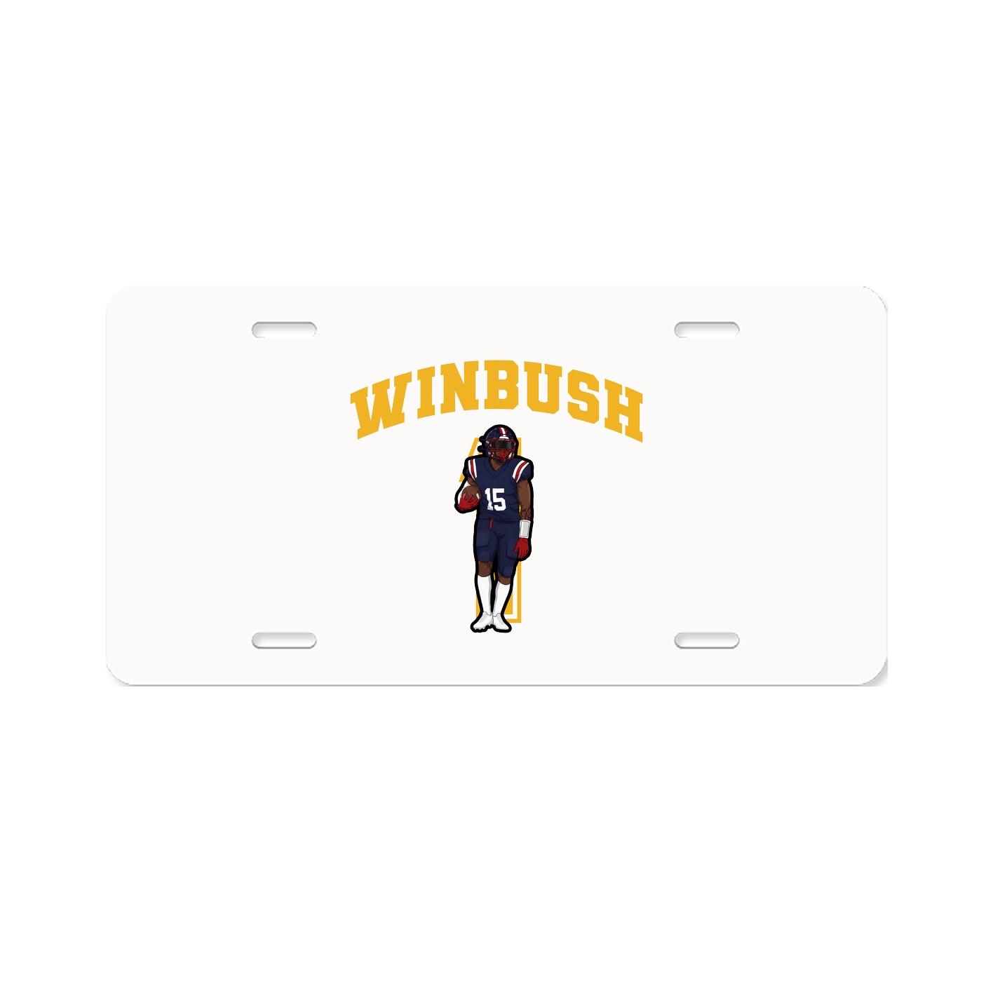 License Plate — Number in Classic