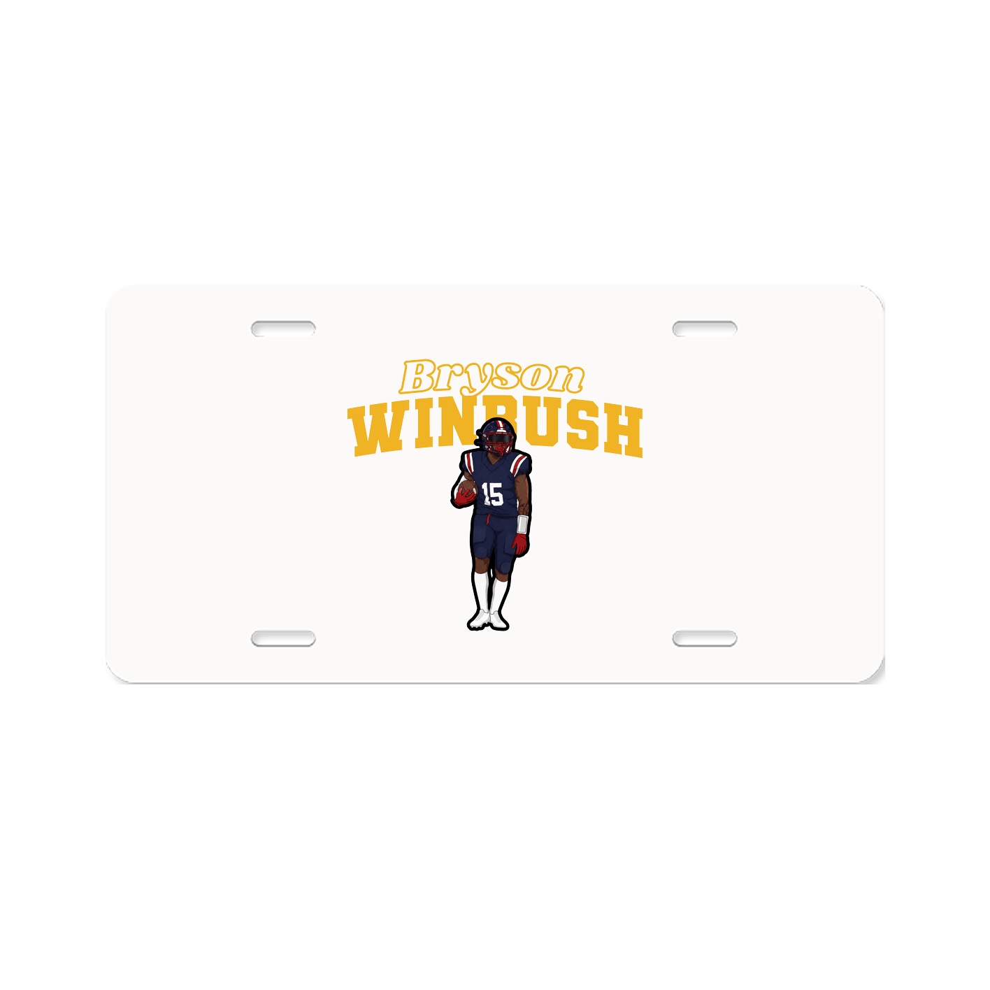 License Plate — Name Arch in Classic