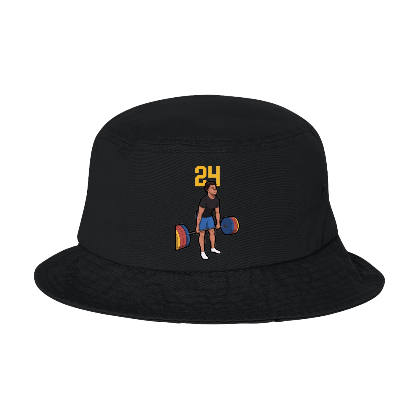 Bucket Cap — Number Top in Black