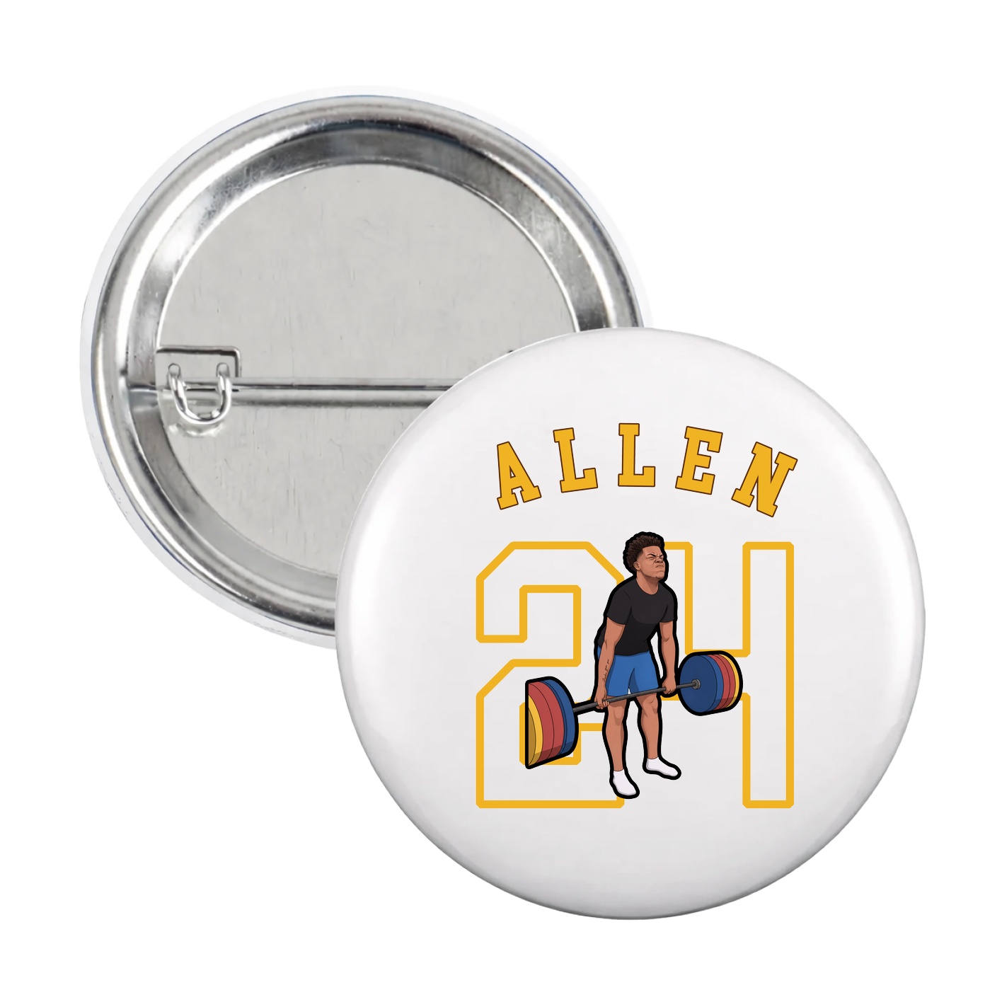 Game Day Button — Shirsey Arch in White