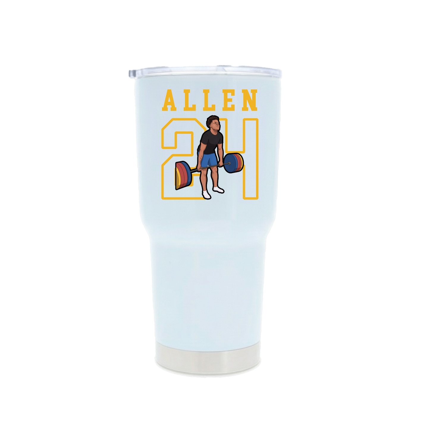 30oz Stainless Steel Tumbler — Shirsey in White