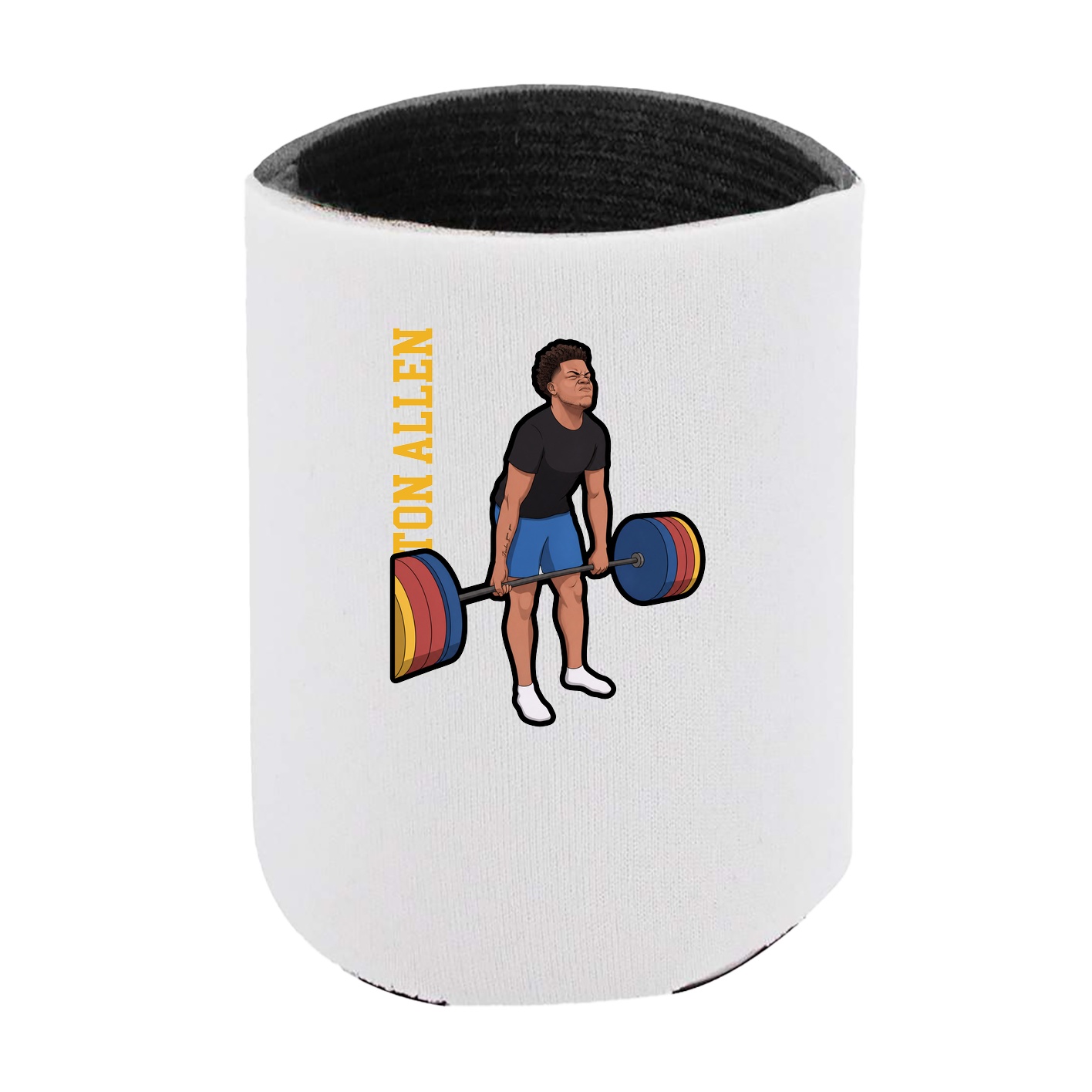 Can Holder — Name Vertical in White