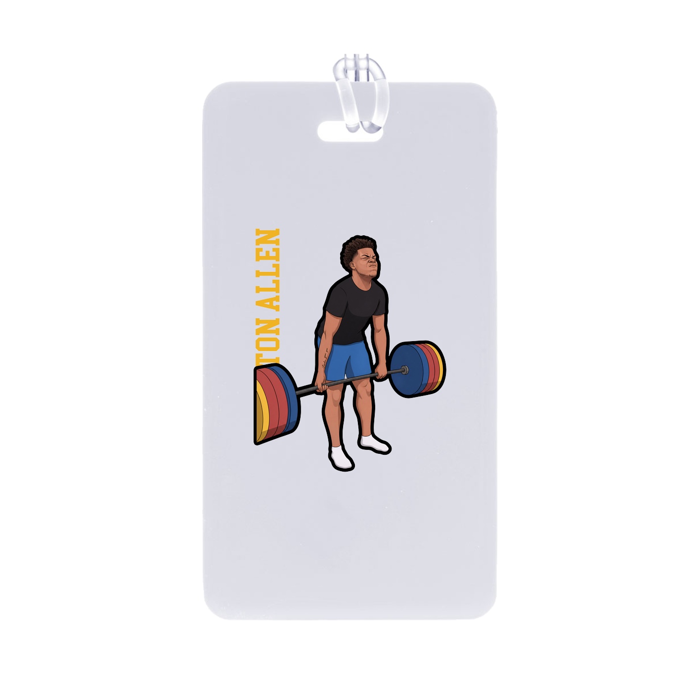 Bag Tag — Name Vertical in Classic