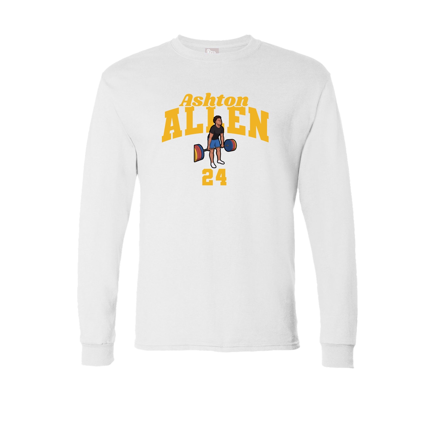 Long Sleeve Tee — Signature Arch in White