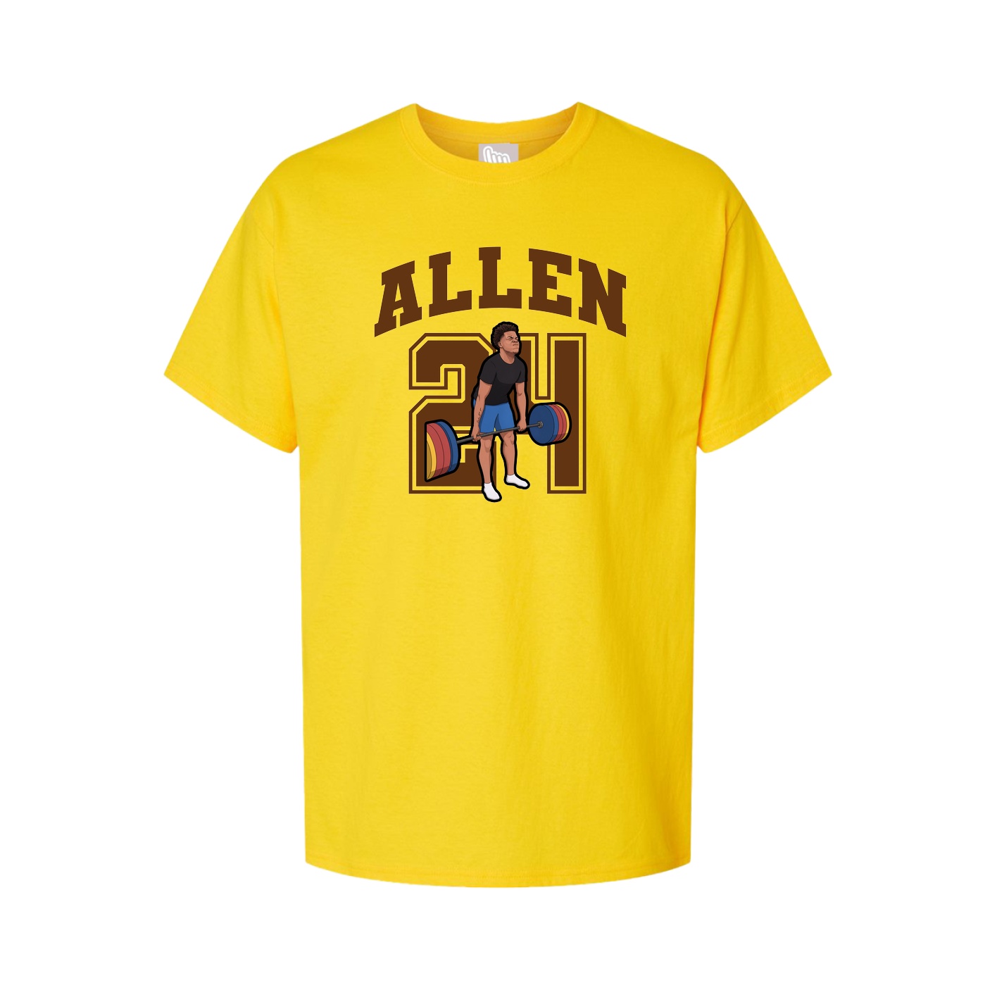 Youth Tee — Number in Gold