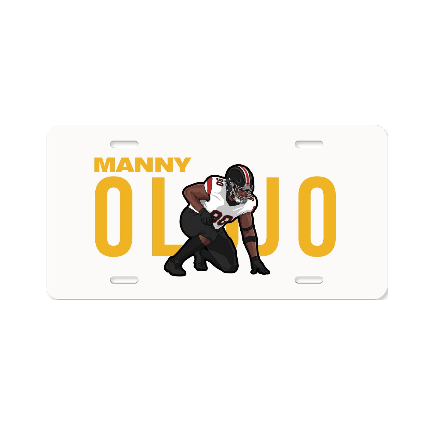 License Plate — Player Name in Classic