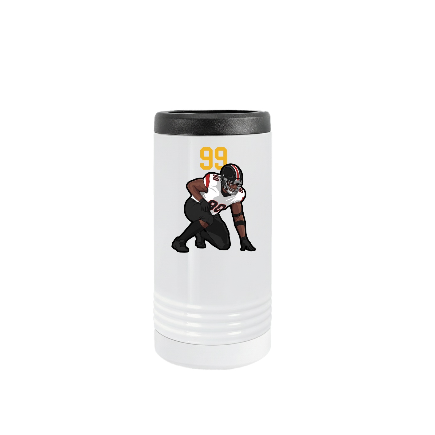 Slim Beverage Holder — Number Top in White