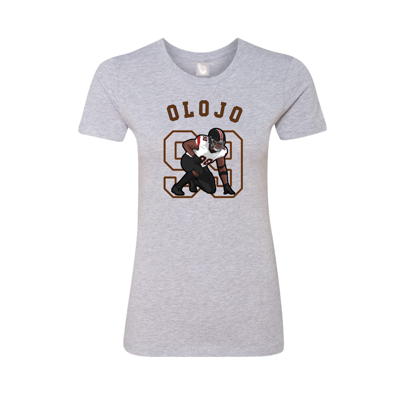 Fitted Women's Tee — Shirsey Arch in Grey