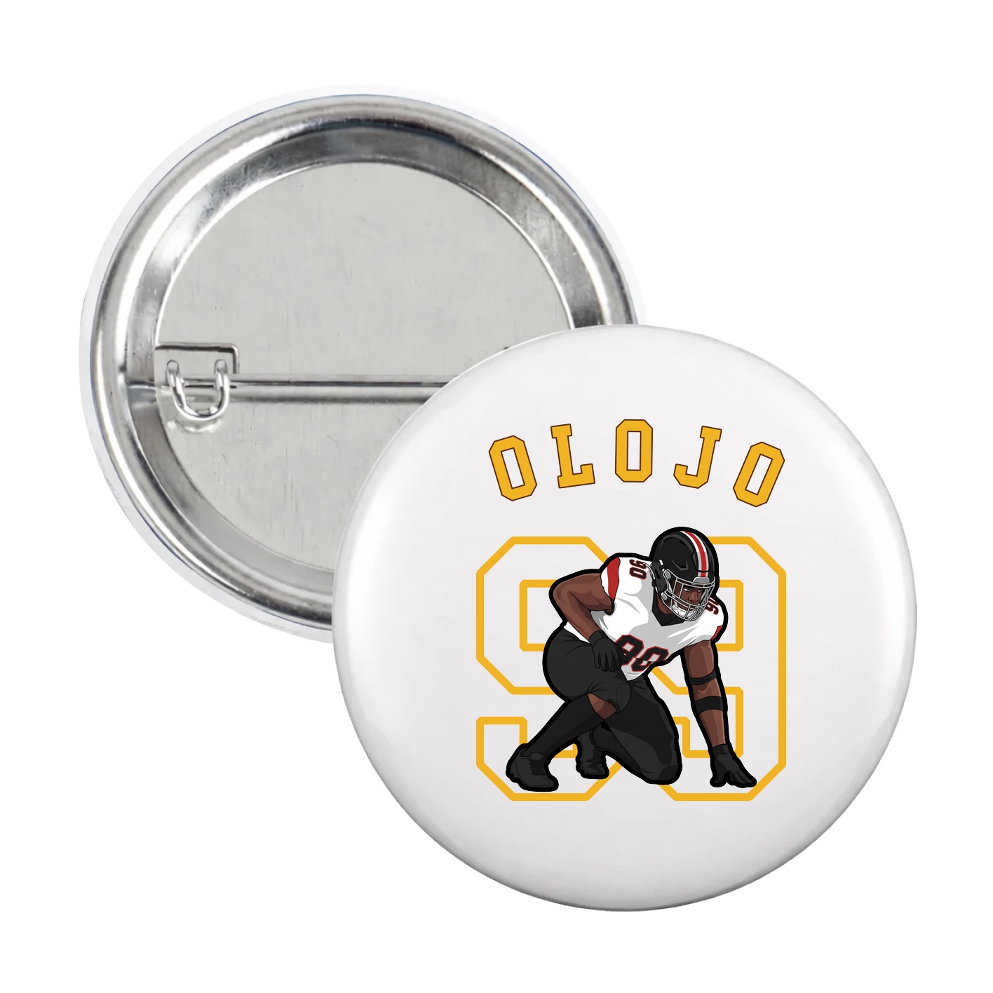 Game Day Button — Shirsey Arch in White