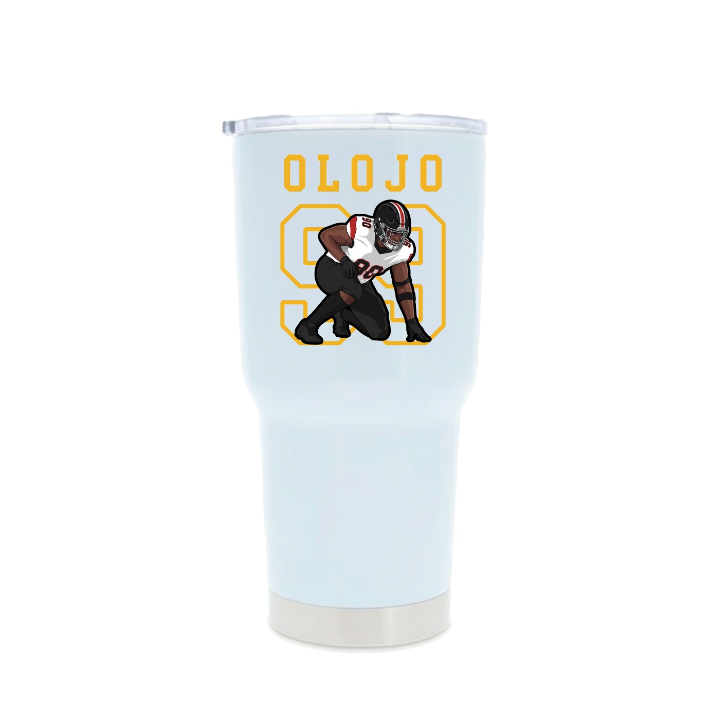 30oz Stainless Steel Tumbler — Shirsey in White