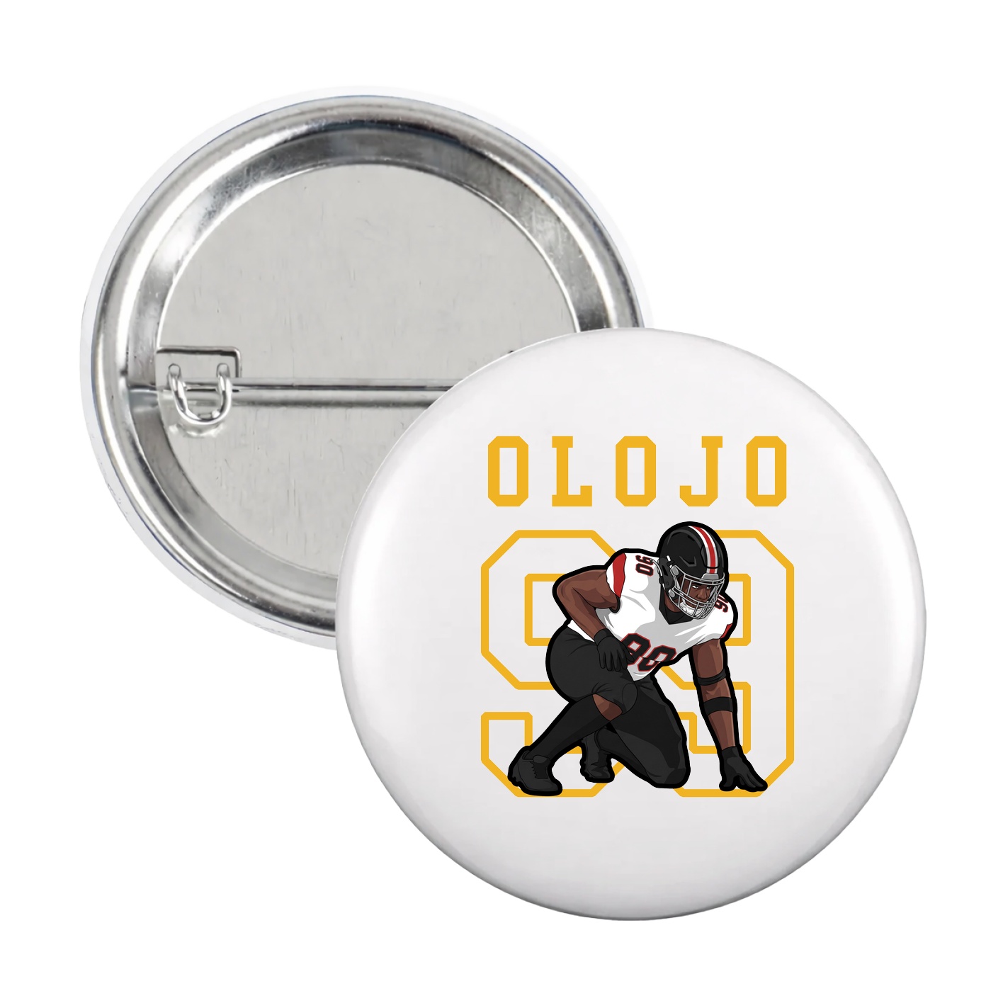 Game Day Button — Shirsey in White