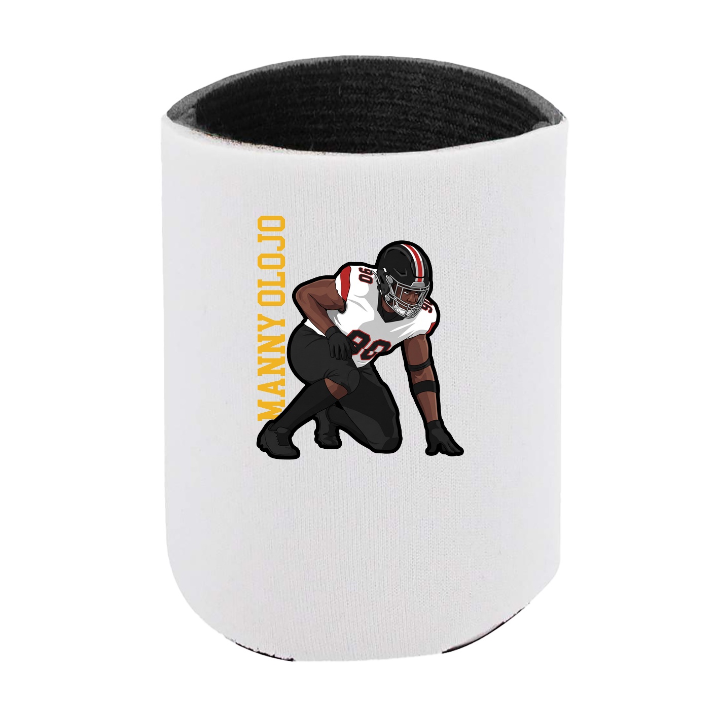 Can Holder — Name Vertical in White