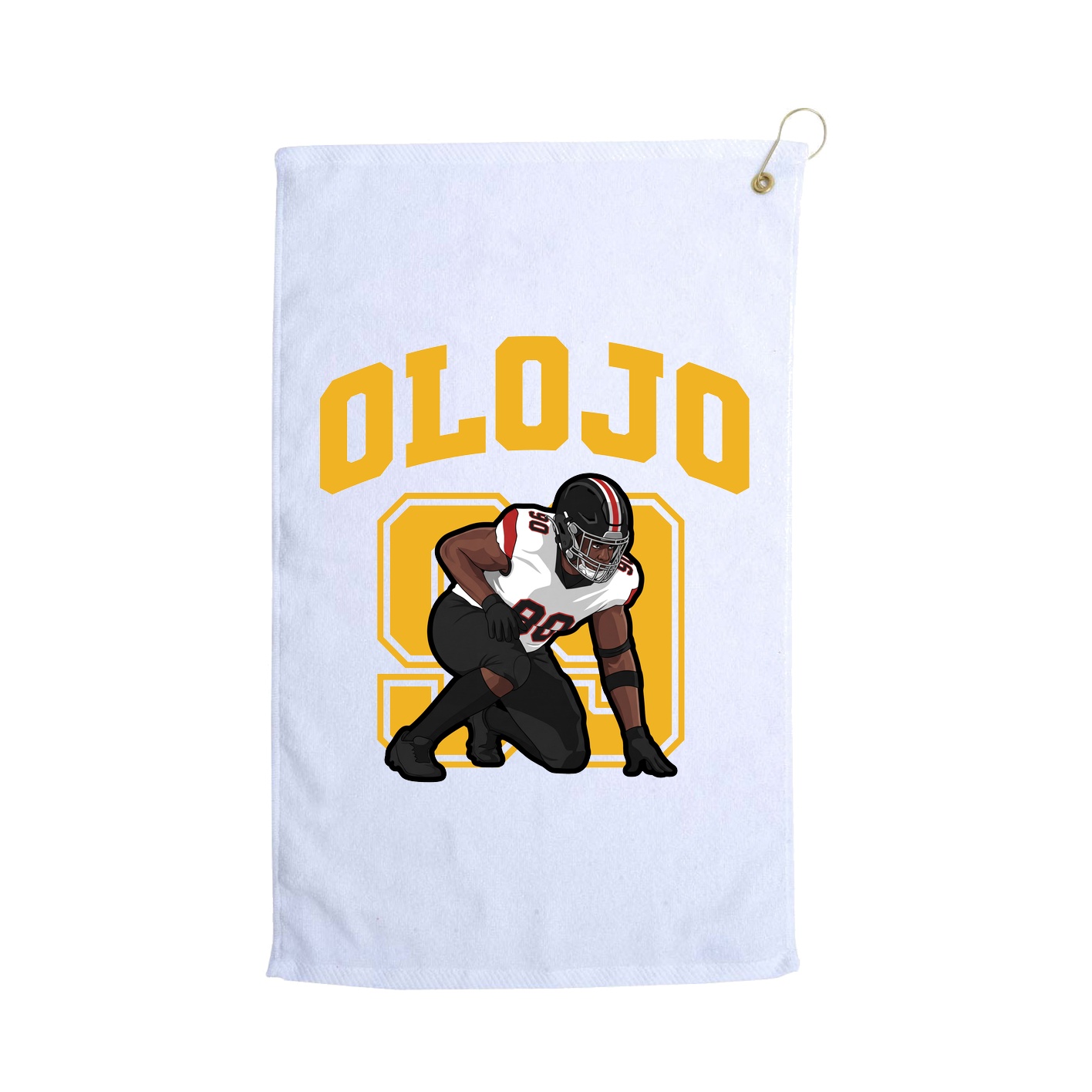 Golf Towel — Number in White