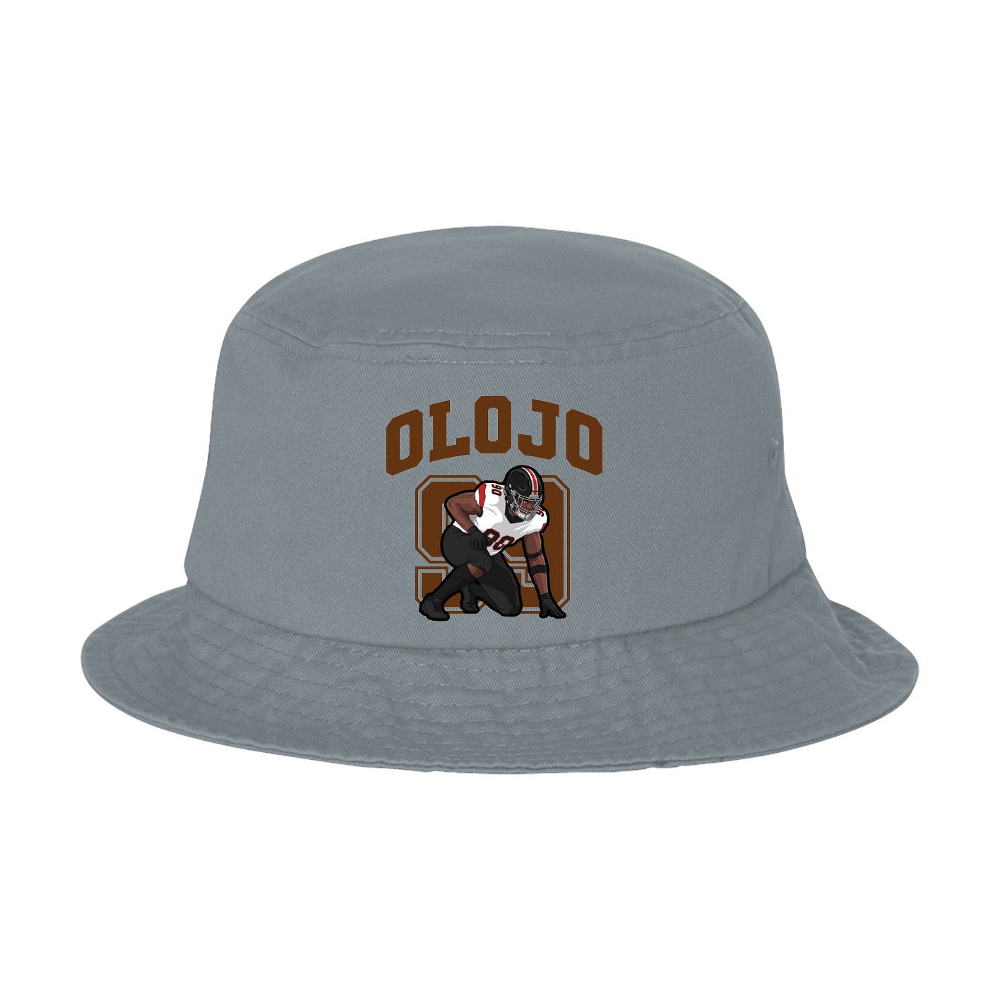 Bucket Cap — Number in Grey