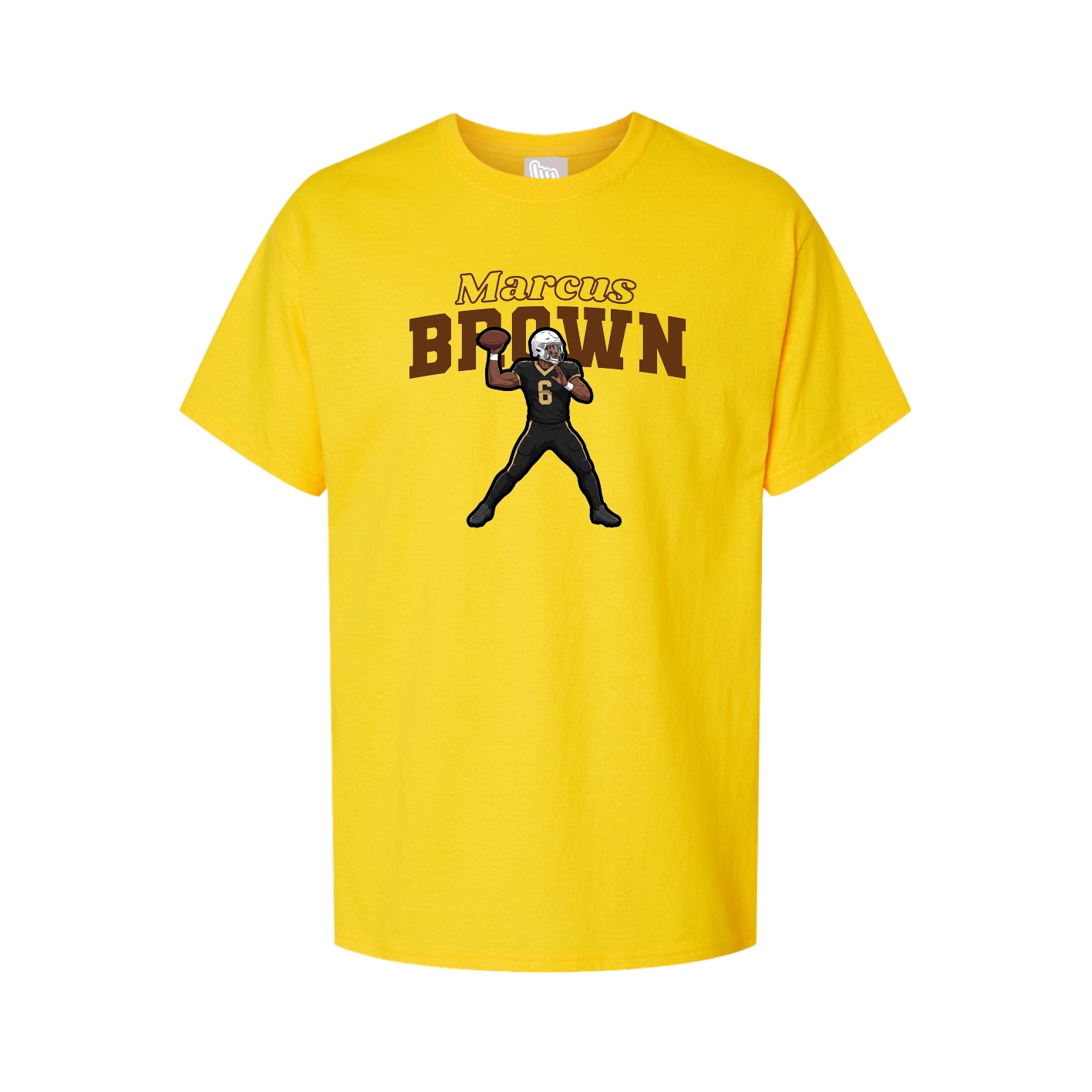 Youth Tee — Name Arch in Gold