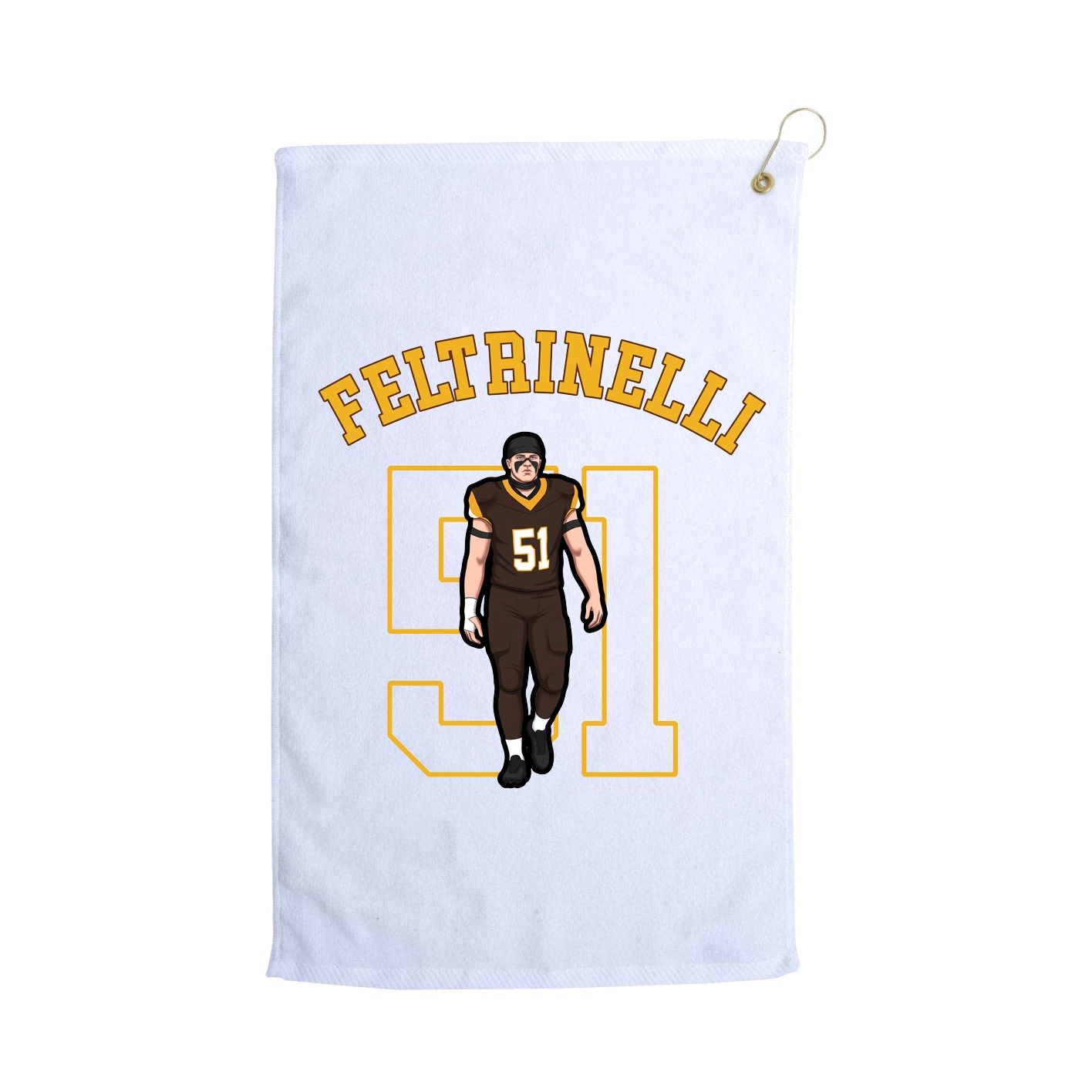 Golf Towel — Shirsey Arch in White