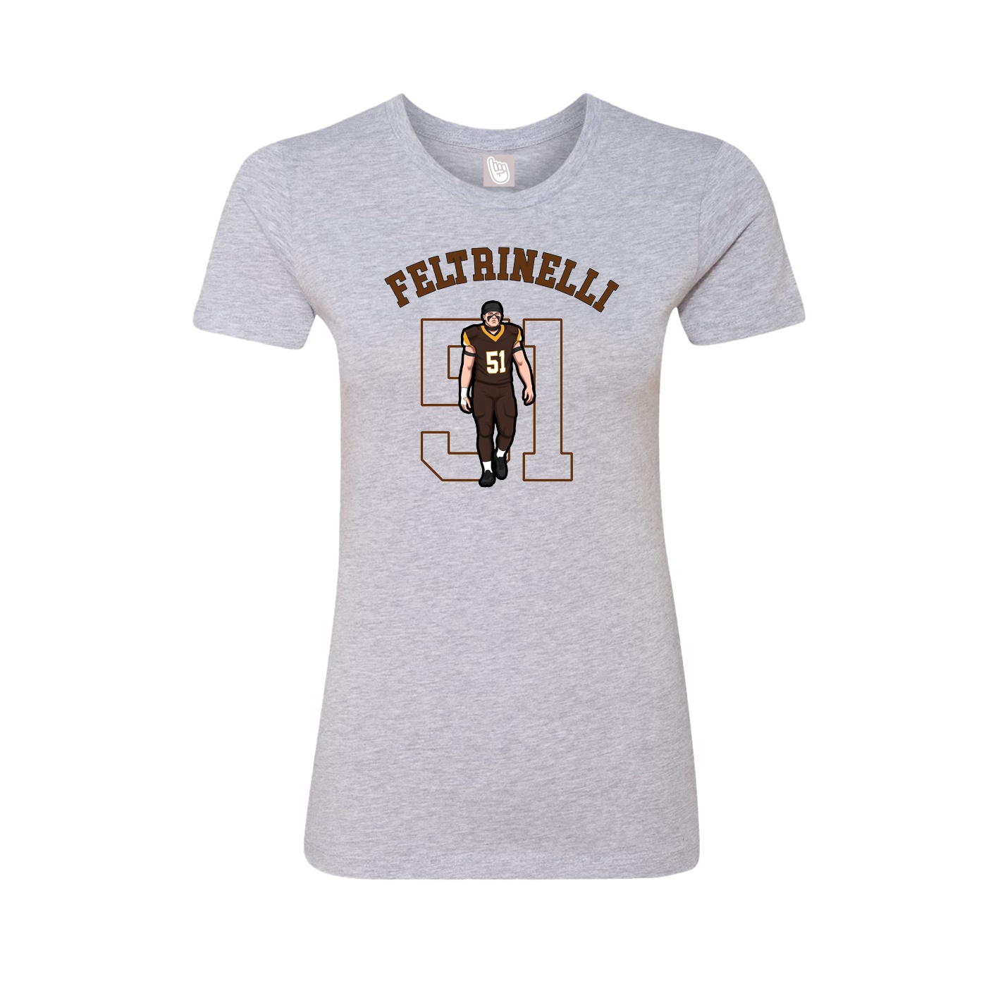 Fitted Women's Tee — Shirsey Arch in Grey