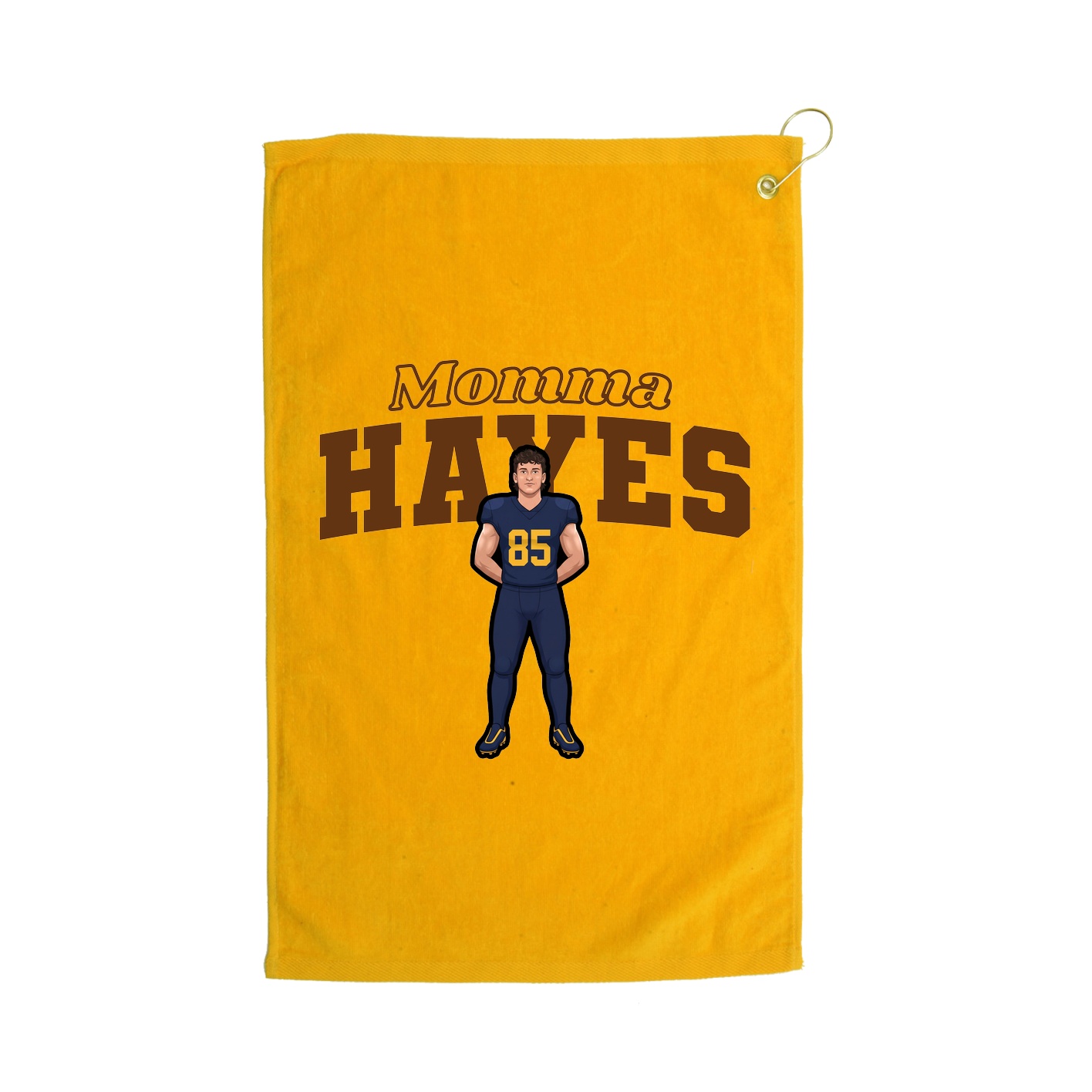 Golf Towel — Mothers Day Block in Gold