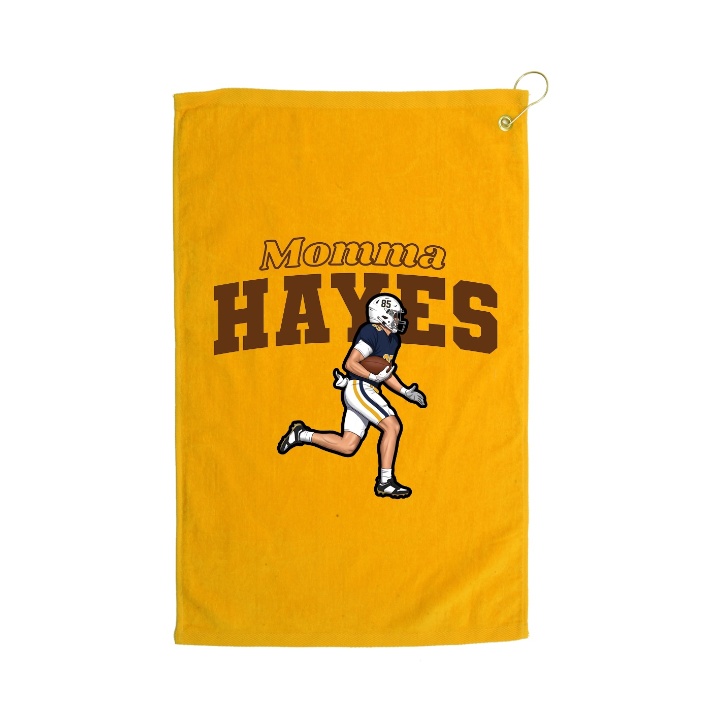 Golf Towel — Mothers Day Block in Gold