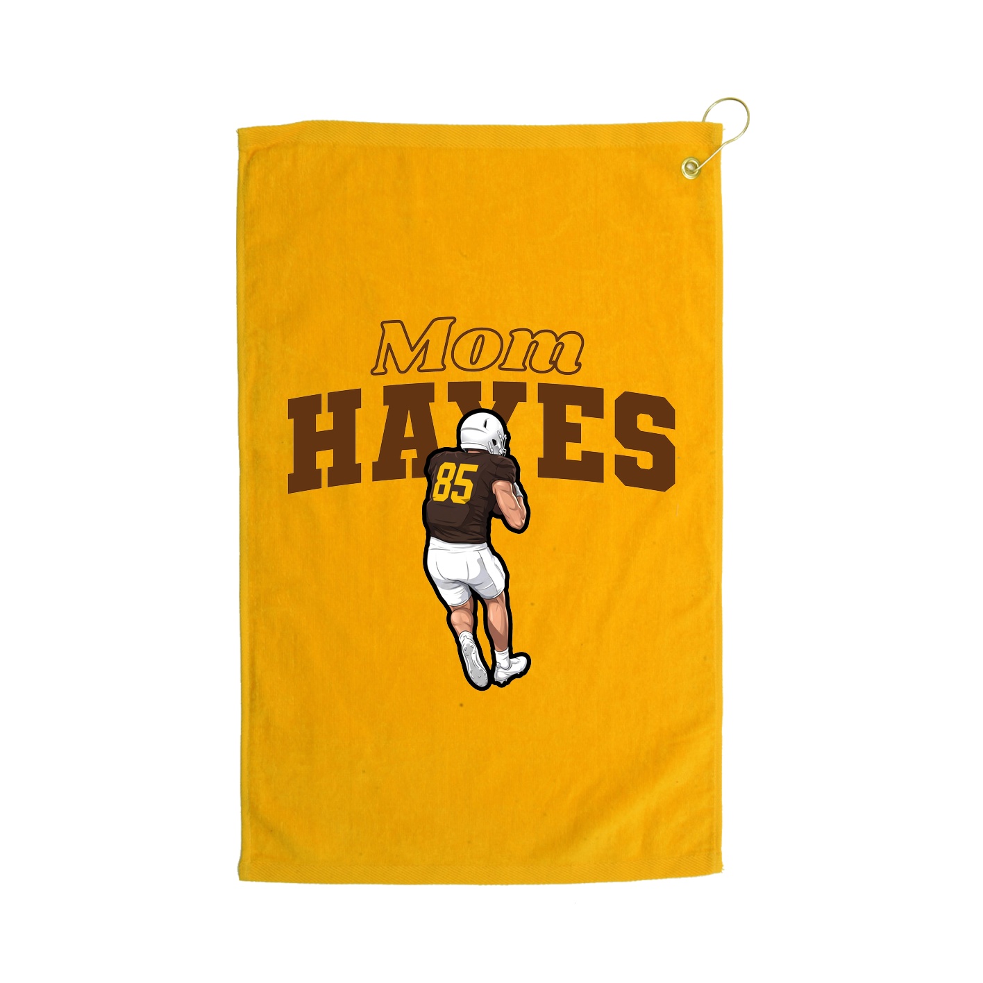 Golf Towel — Mothers Day Block in Gold