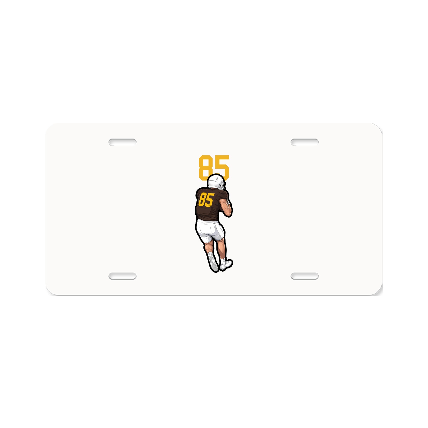 License Plate — Number Top in Classic