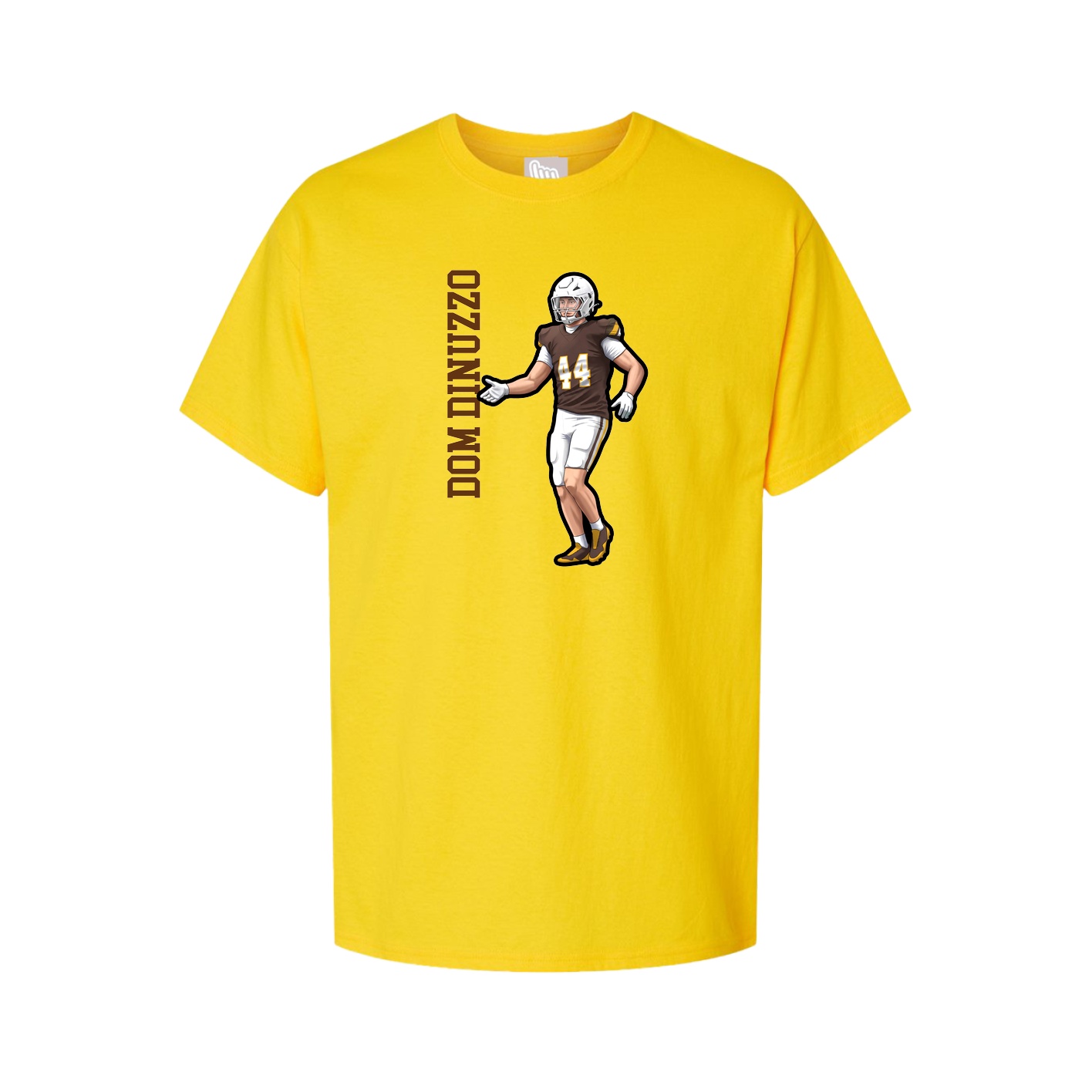 Tee — Name Vertical in Gold