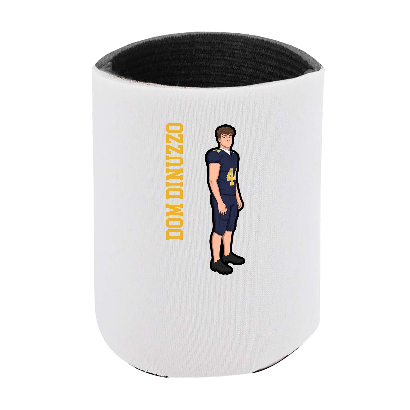 Can Holder — Name Vertical in White
