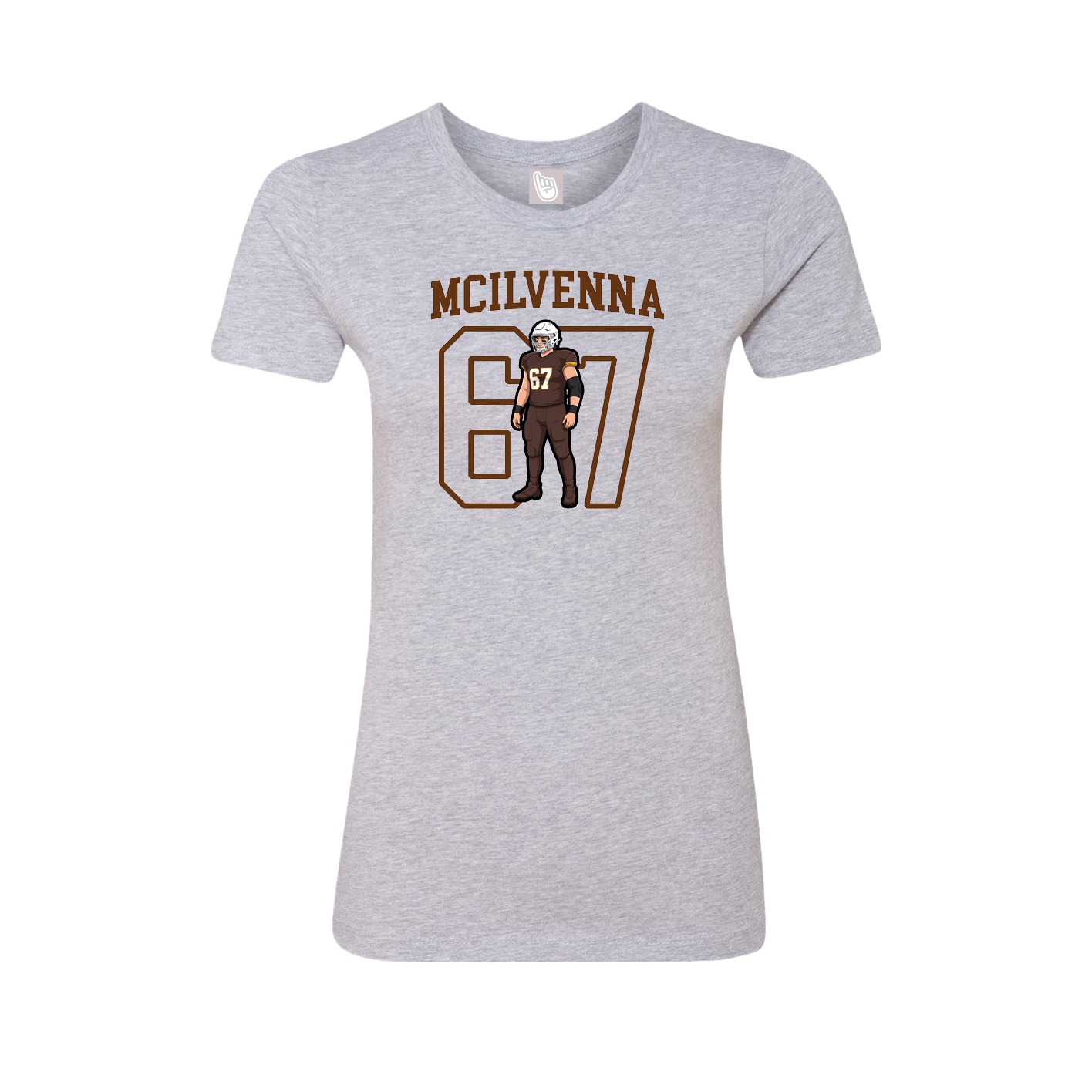Fitted Women's Tee — Shirsey in Grey