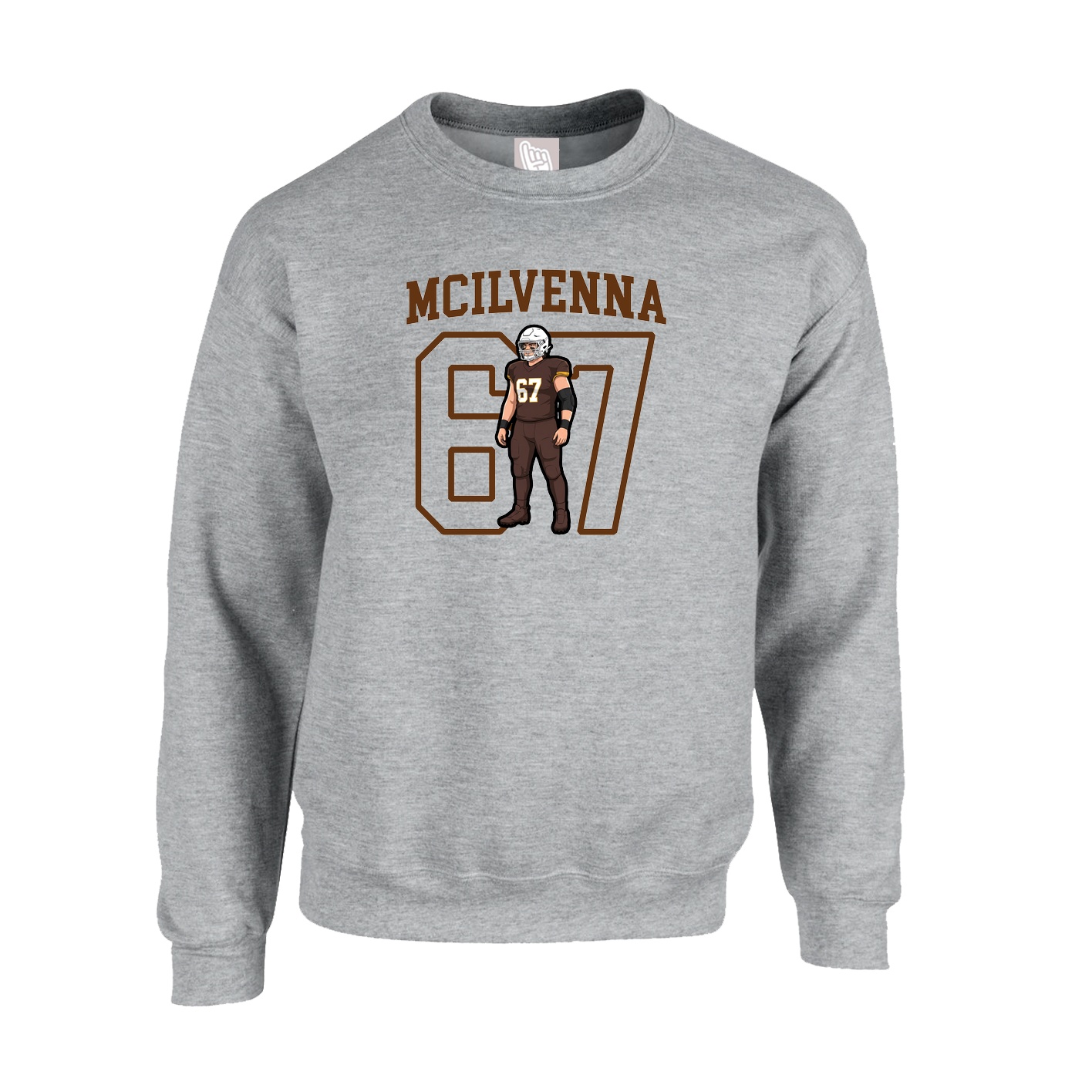 Fleece Crew — Shirsey in Grey