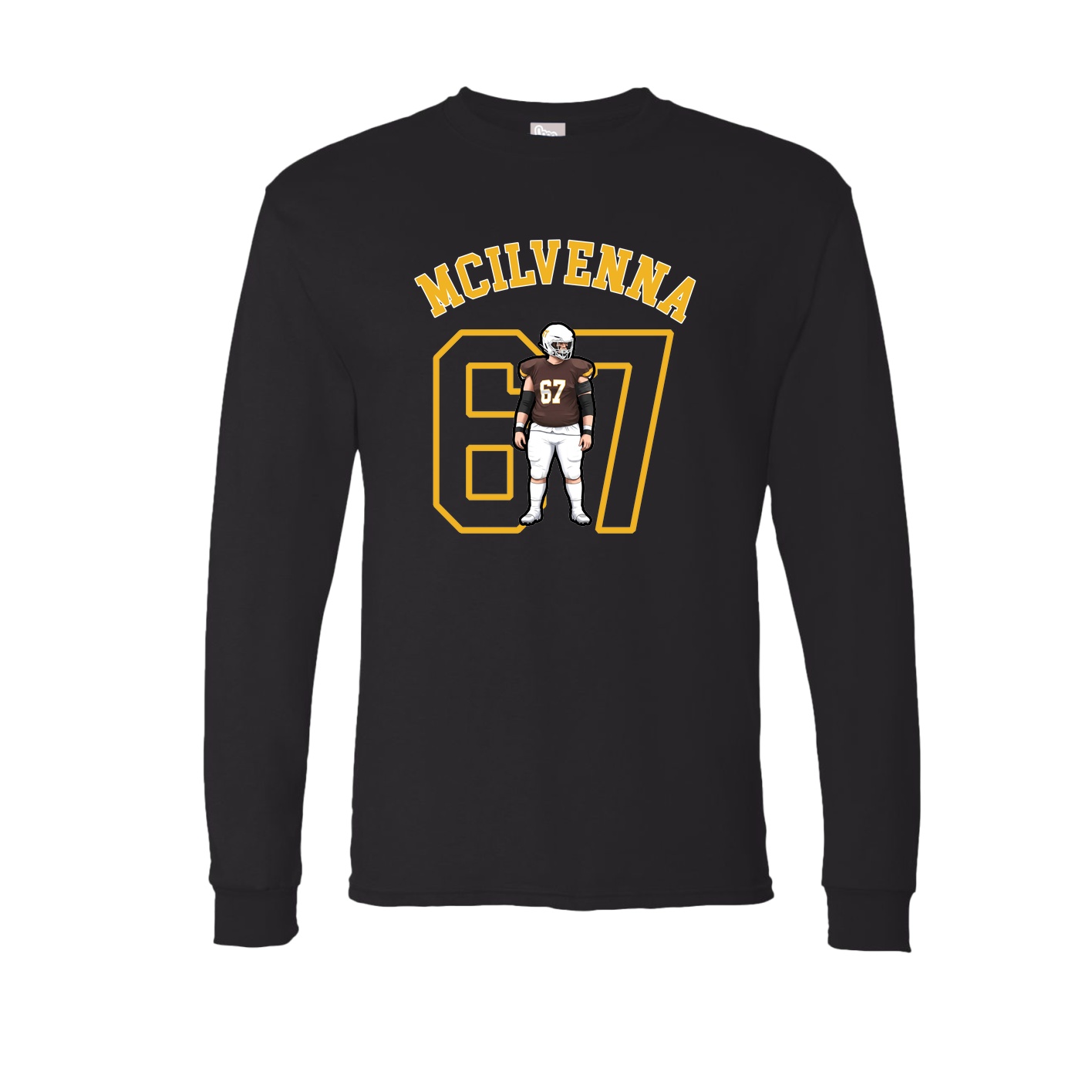 Long Sleeve Tee — Shirsey Arch in Black