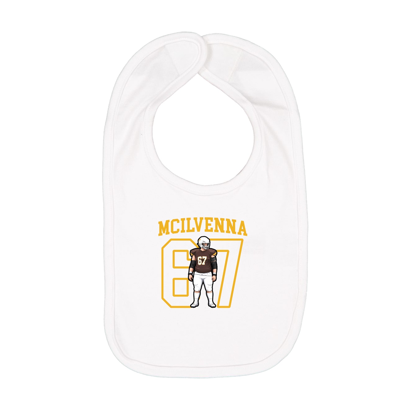Infant Bib — Shirsey in White
