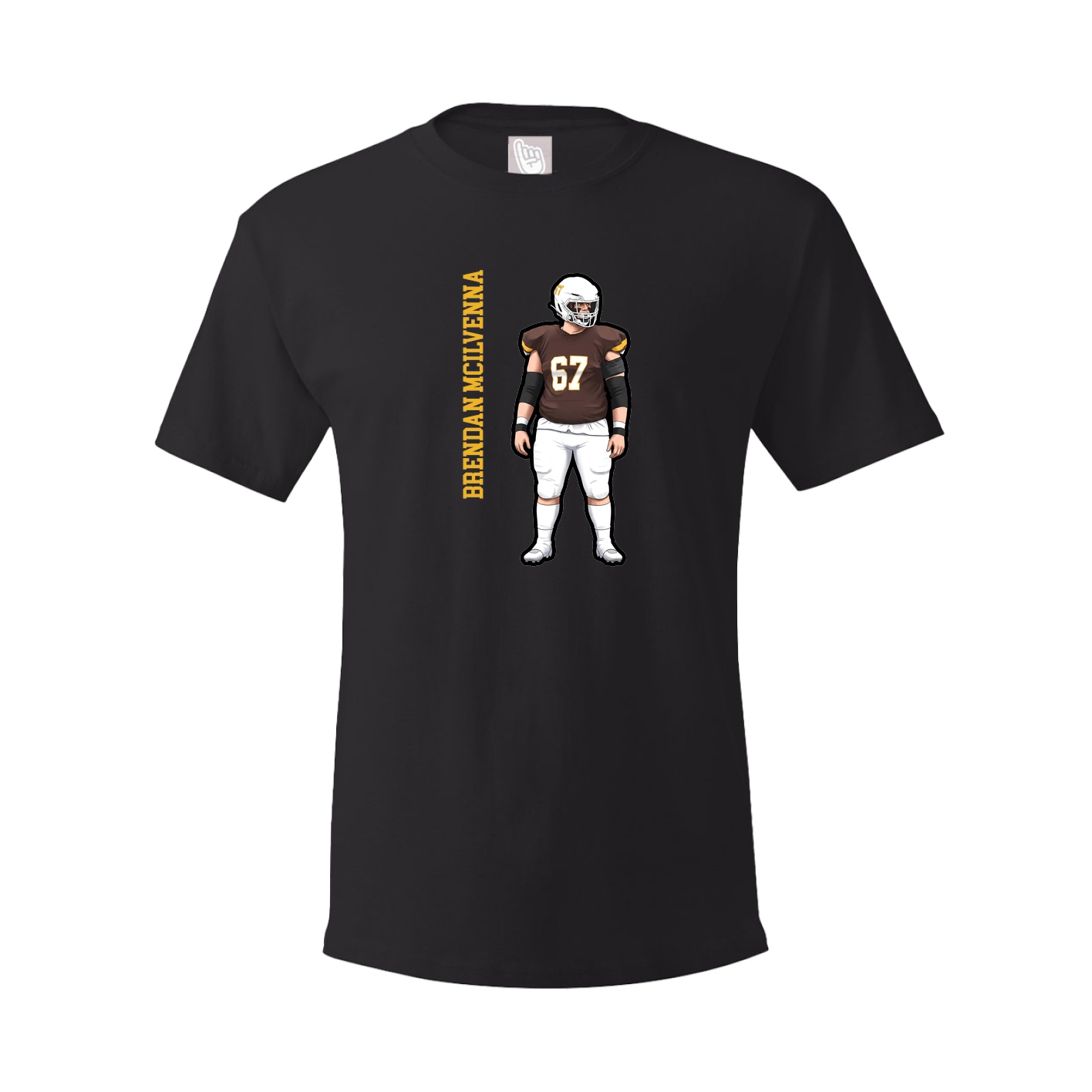 Tee — Name Vertical in Black