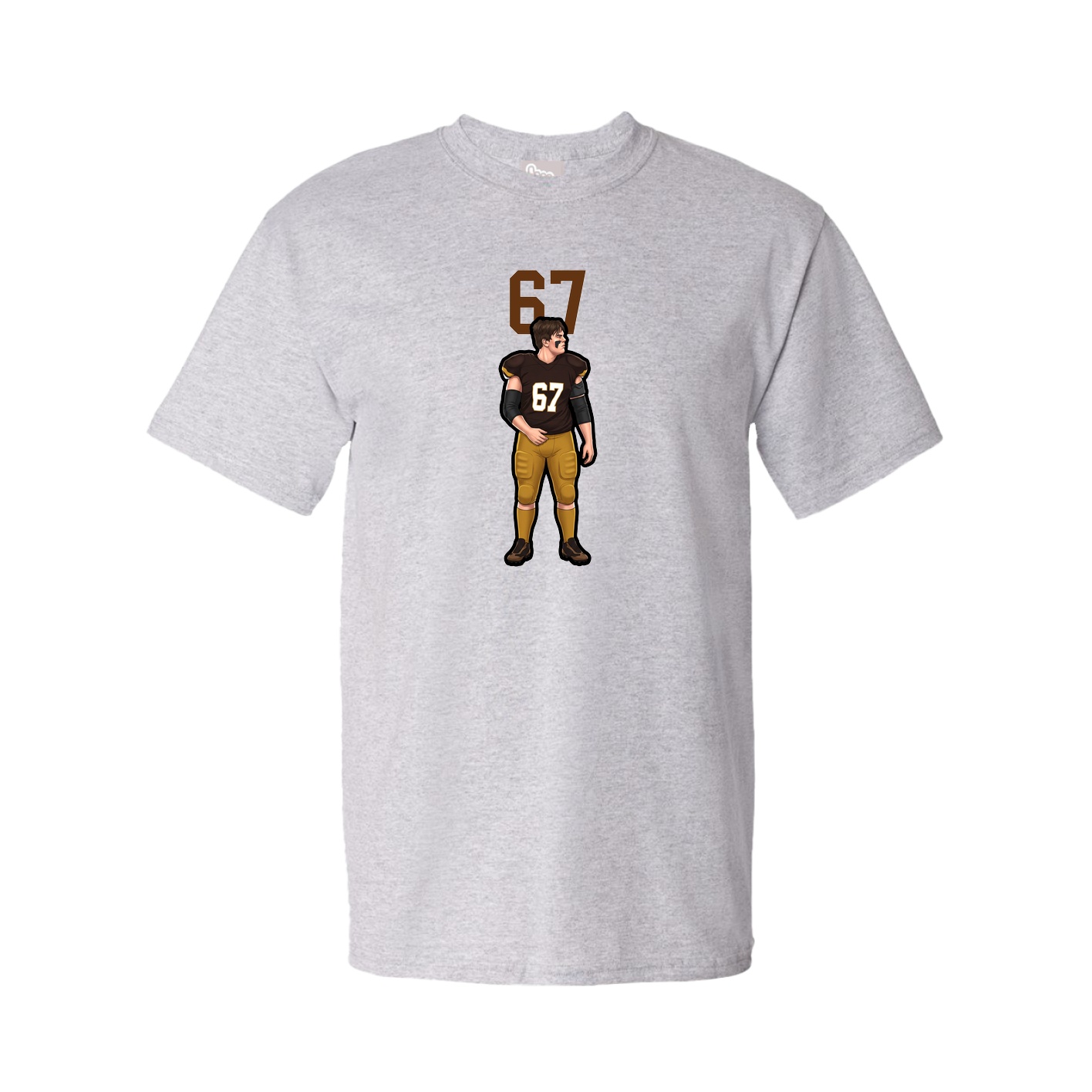 Tee — Number Top in Grey