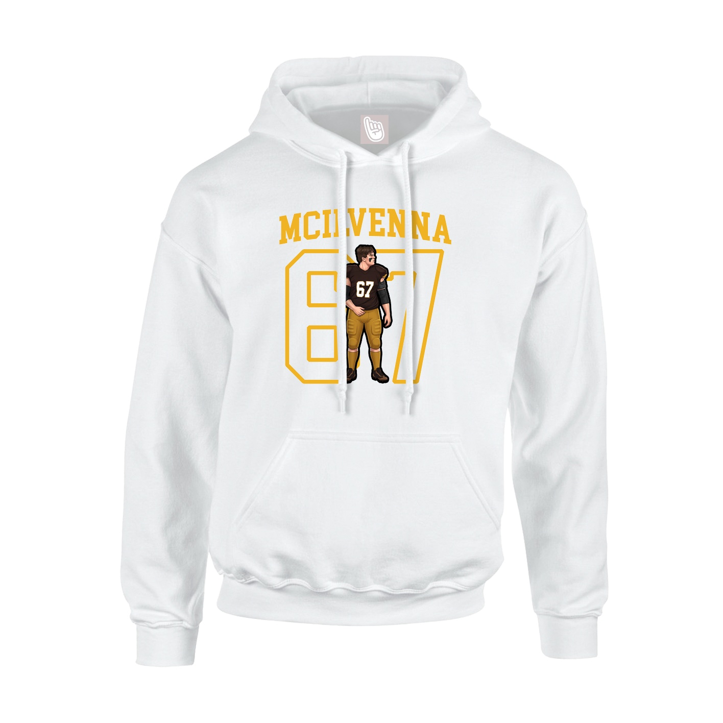 Hoodie — Shirsey in White