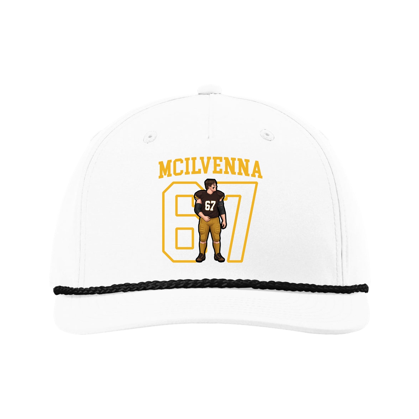Five-Panel Classic Rope Cap — Shirsey in White