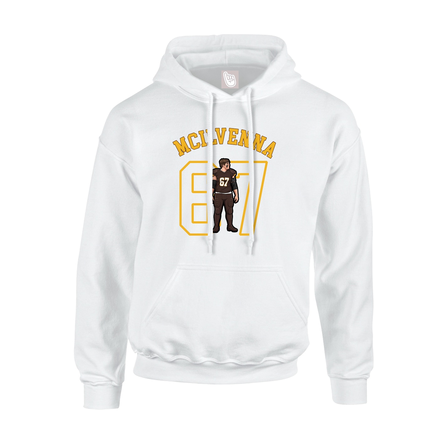 Hoodie — Shirsey Arch in White